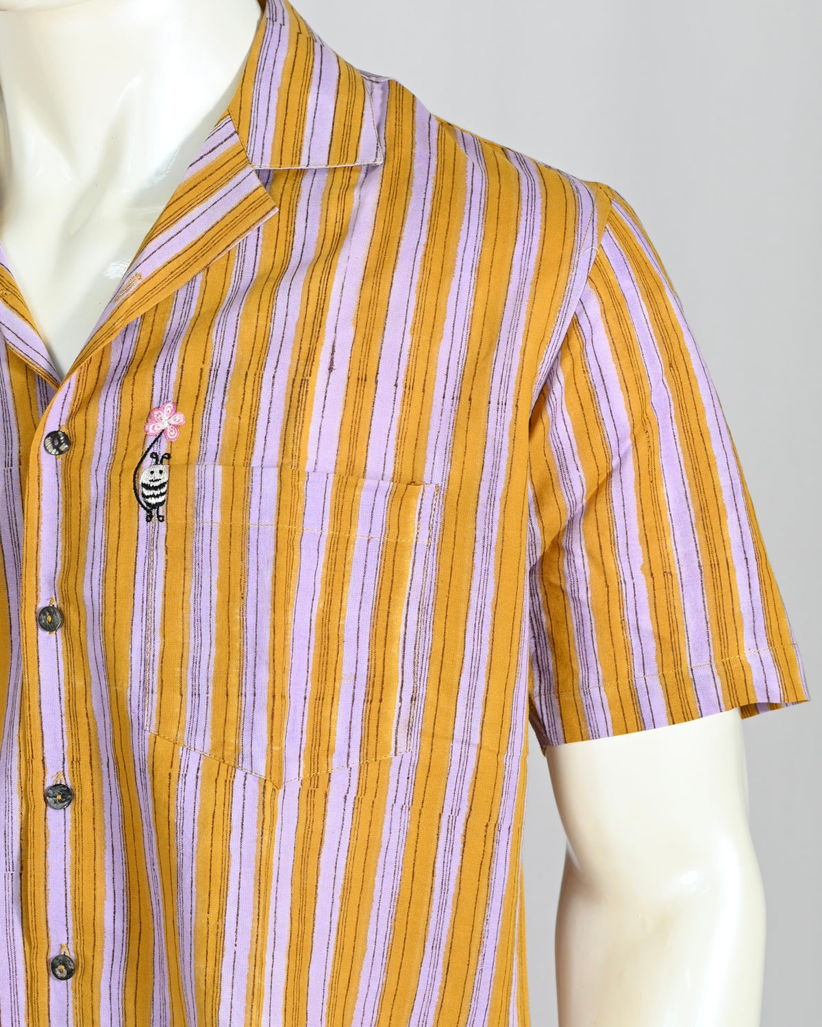 Parvai Printed Cotton Mens Shirt : Bee & Bloom
