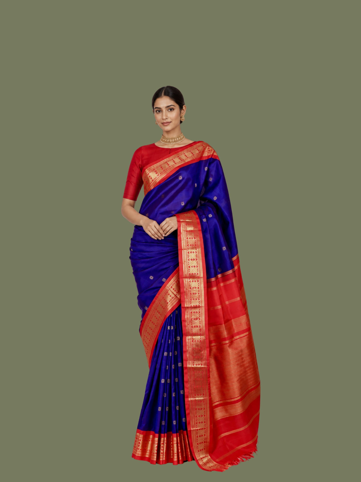 Parvai Real Zari Korvai Silk Sari - Special Commissions