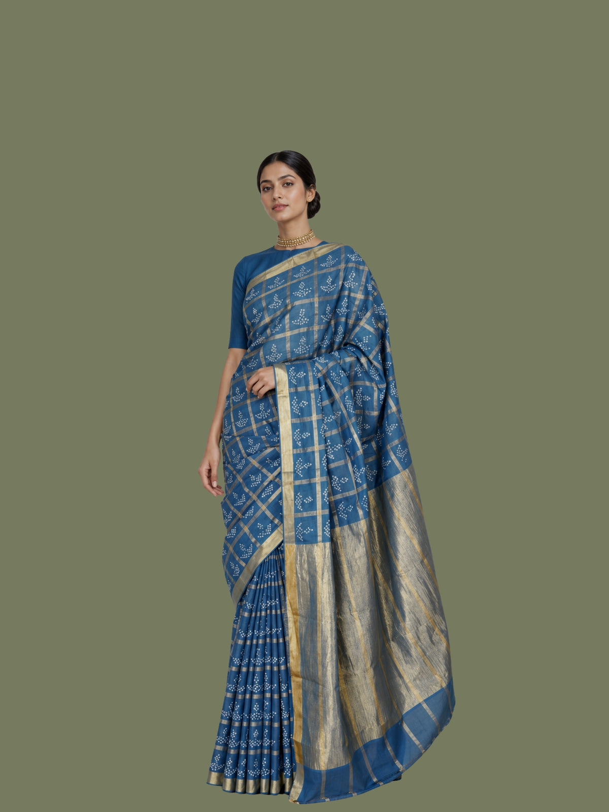 Parvai Bandhini Venkatagiri cotton Sari