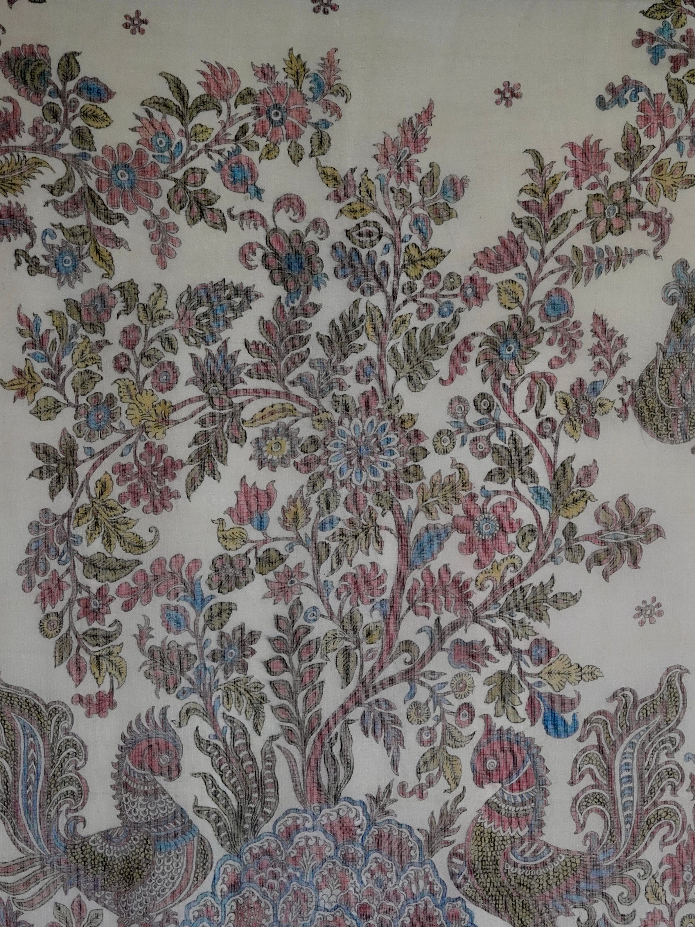 Kalamkari Sari : M Kailasam