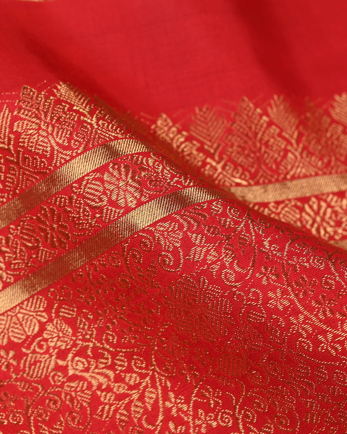 Parvai Real Zari Silk Sari