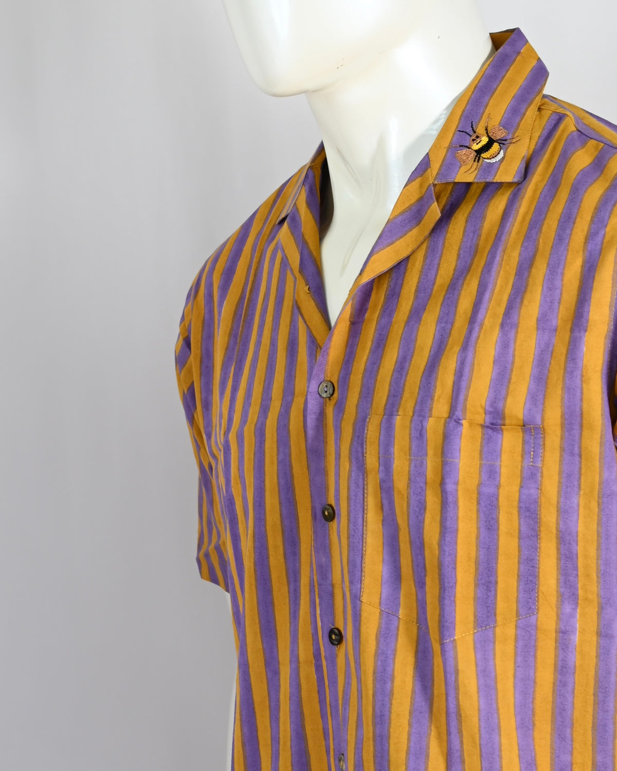 Parvai Printed Cotton Mens Shirt : Bee & Bloom
