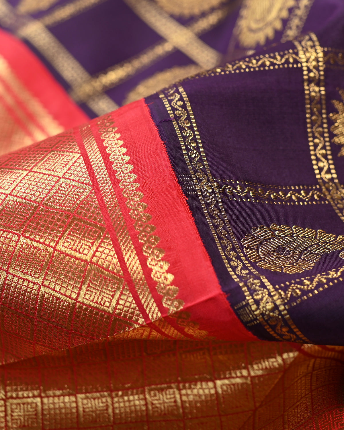 Parvai Real Zari Silk Sari