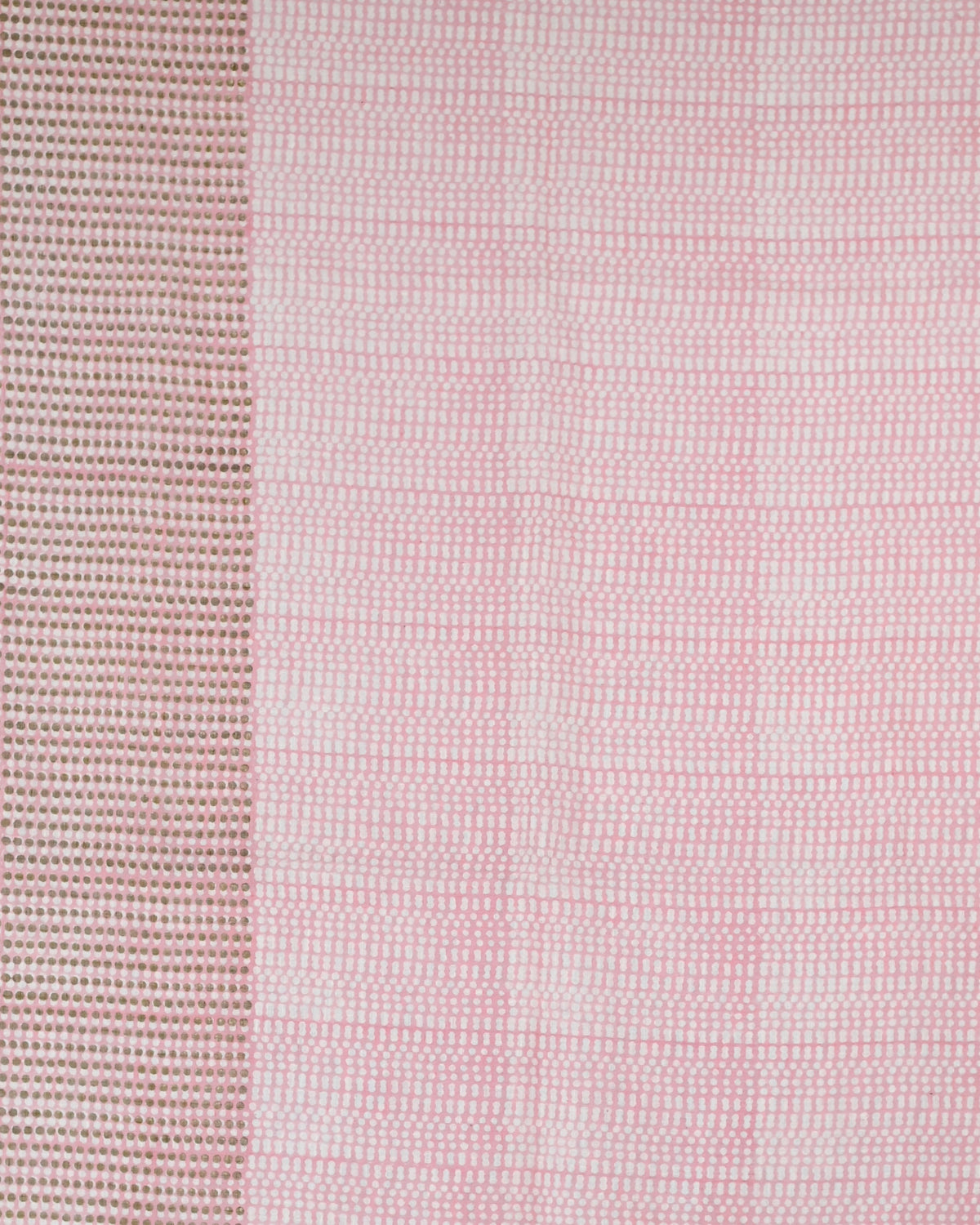 Parvai Handwoven & Hand Block Printed Pure Linen Sari