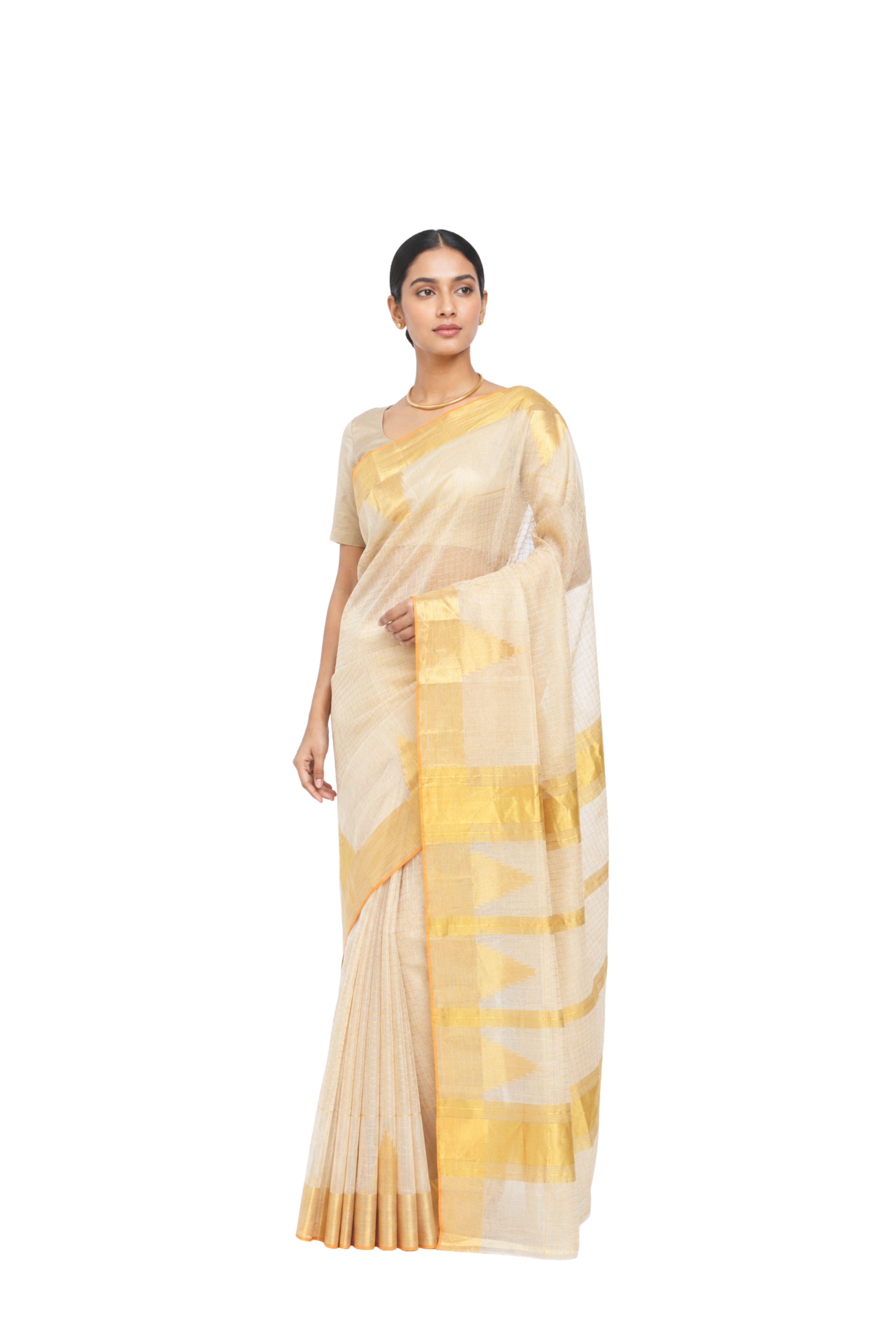 Parvai Kerala Cotton Sari : Aswathi