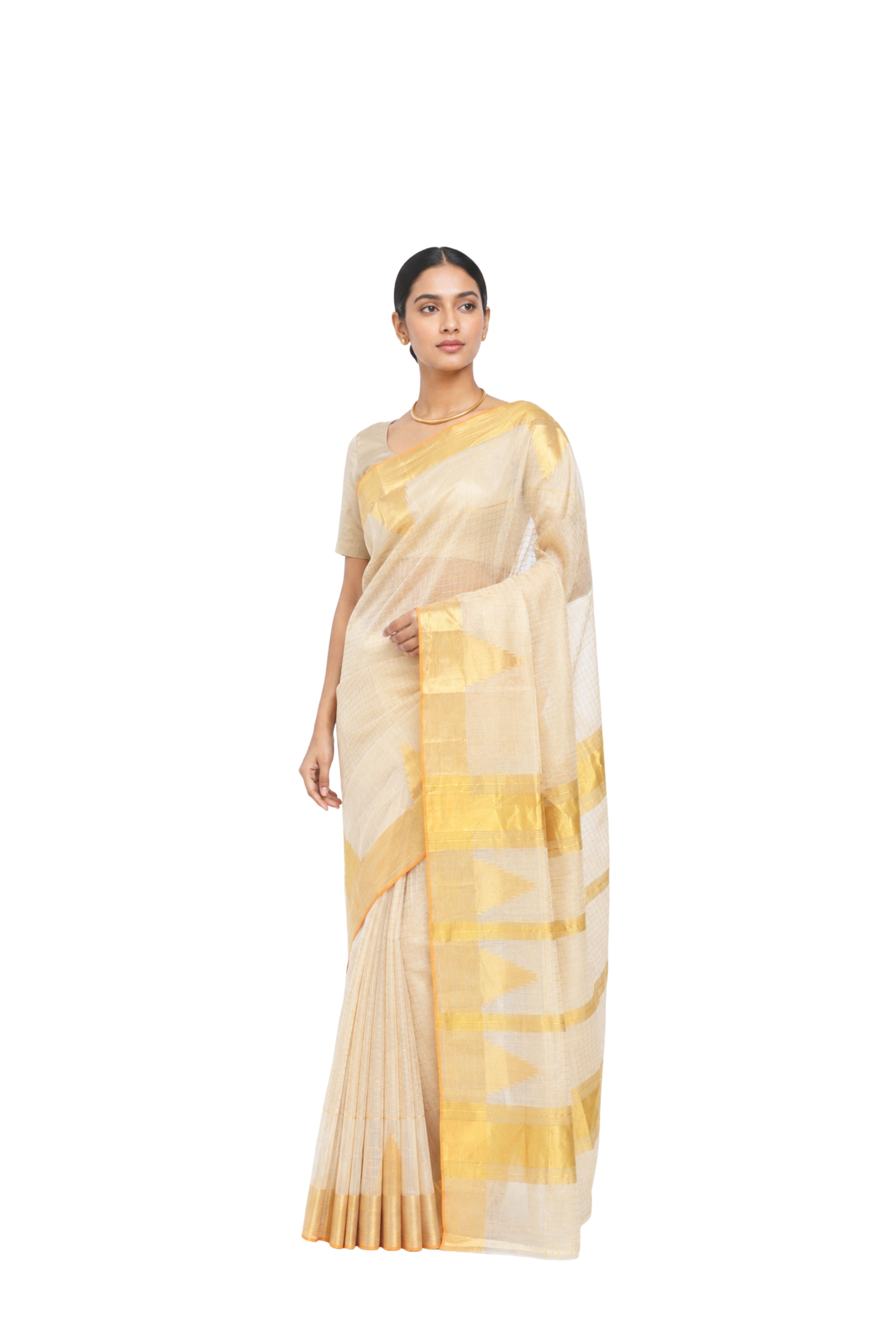Parvai Kerala Cotton Sari : Aswathi