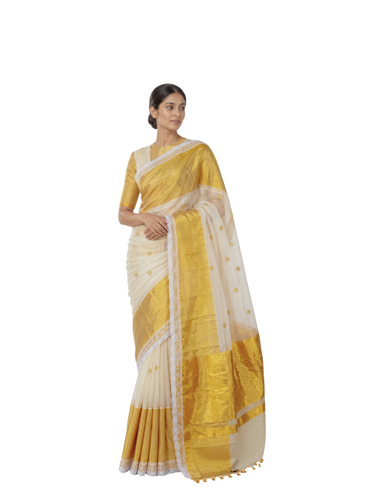 Parvai Kerala Cotton Sari : Aswathi