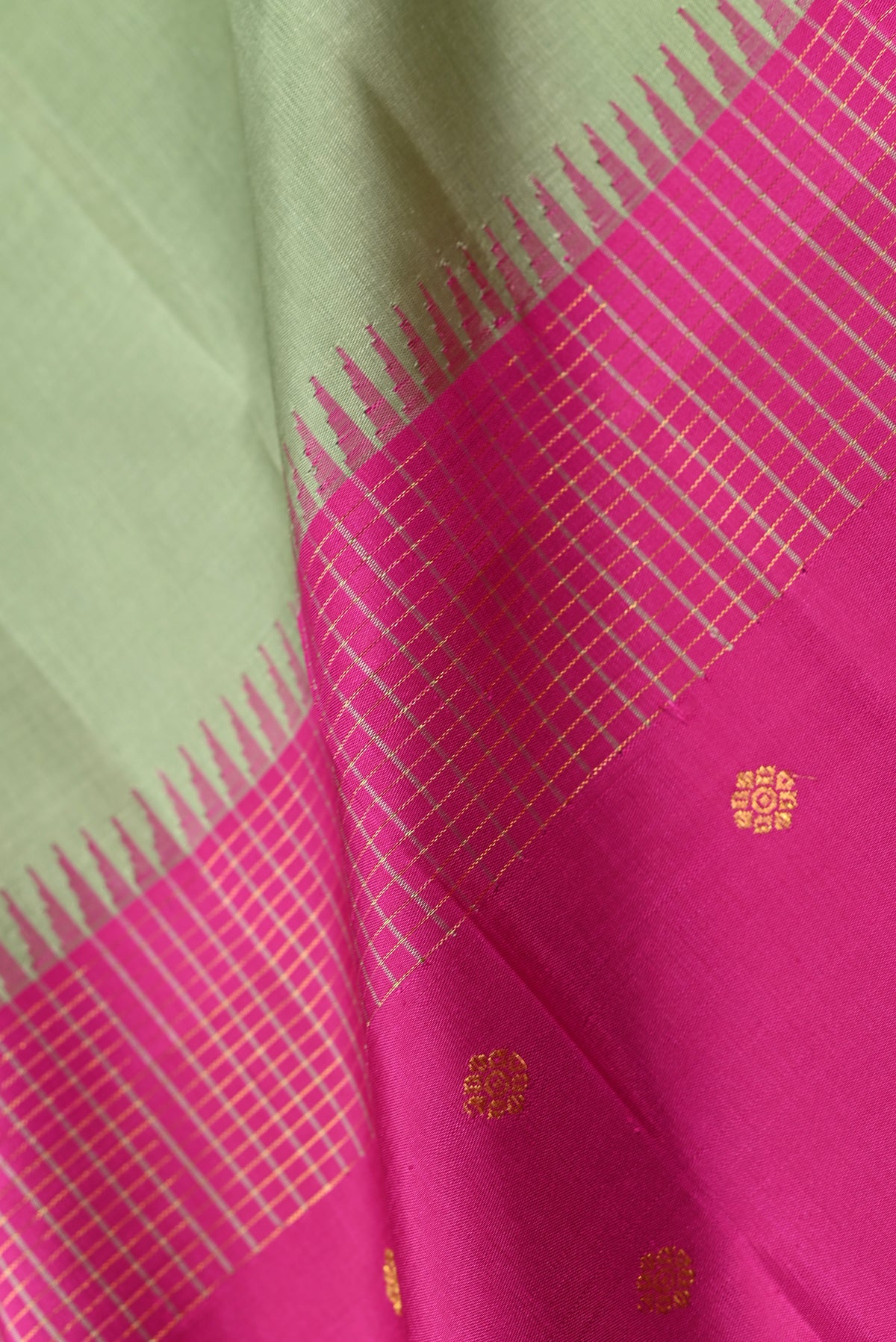 Parvai Kanchipuram Korvai Silk Sari : Shashikala