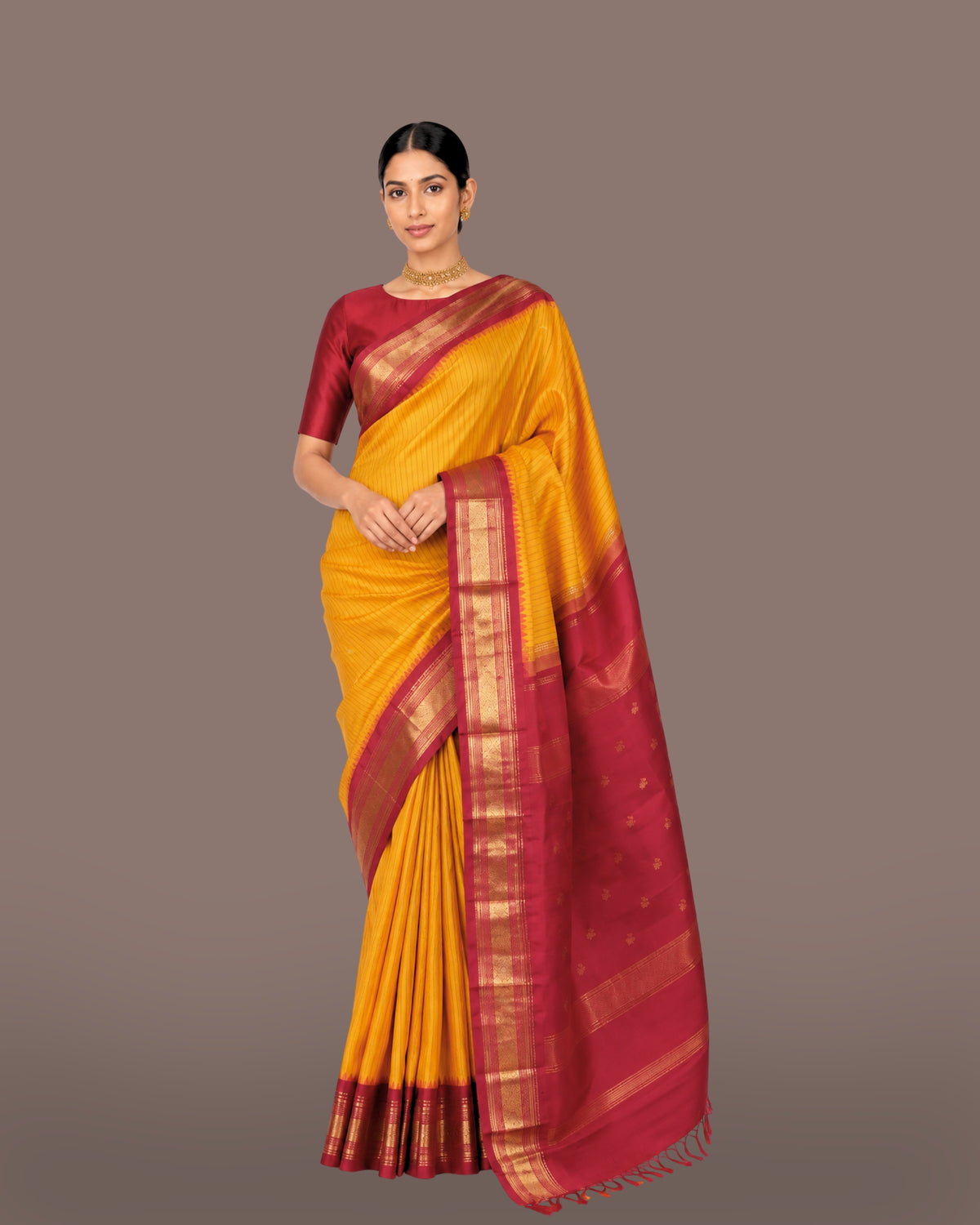 Parvai Real Zari Korvai Silk Sari - Special Commissions