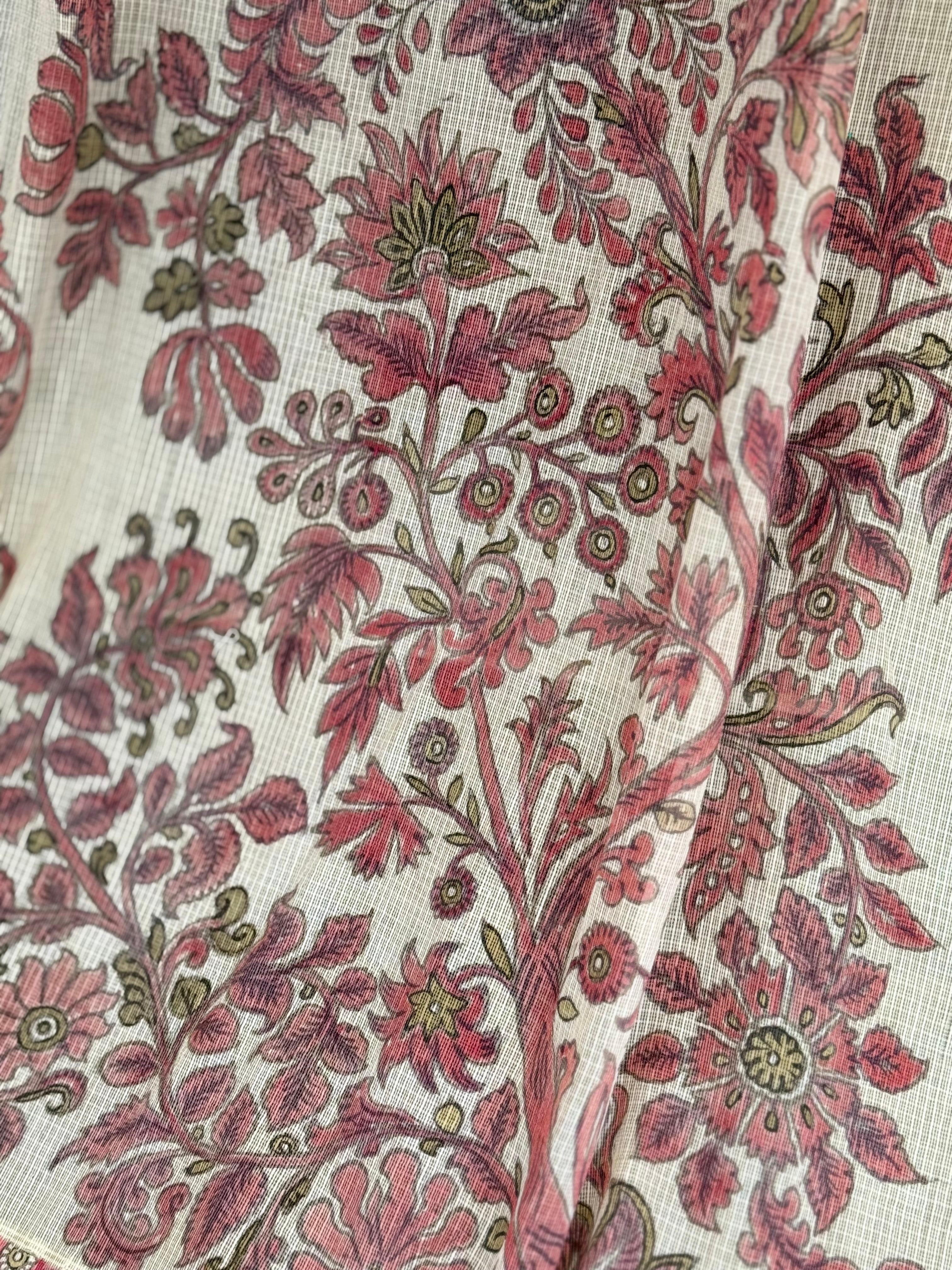 Kalamkari Sari : M Kailasam