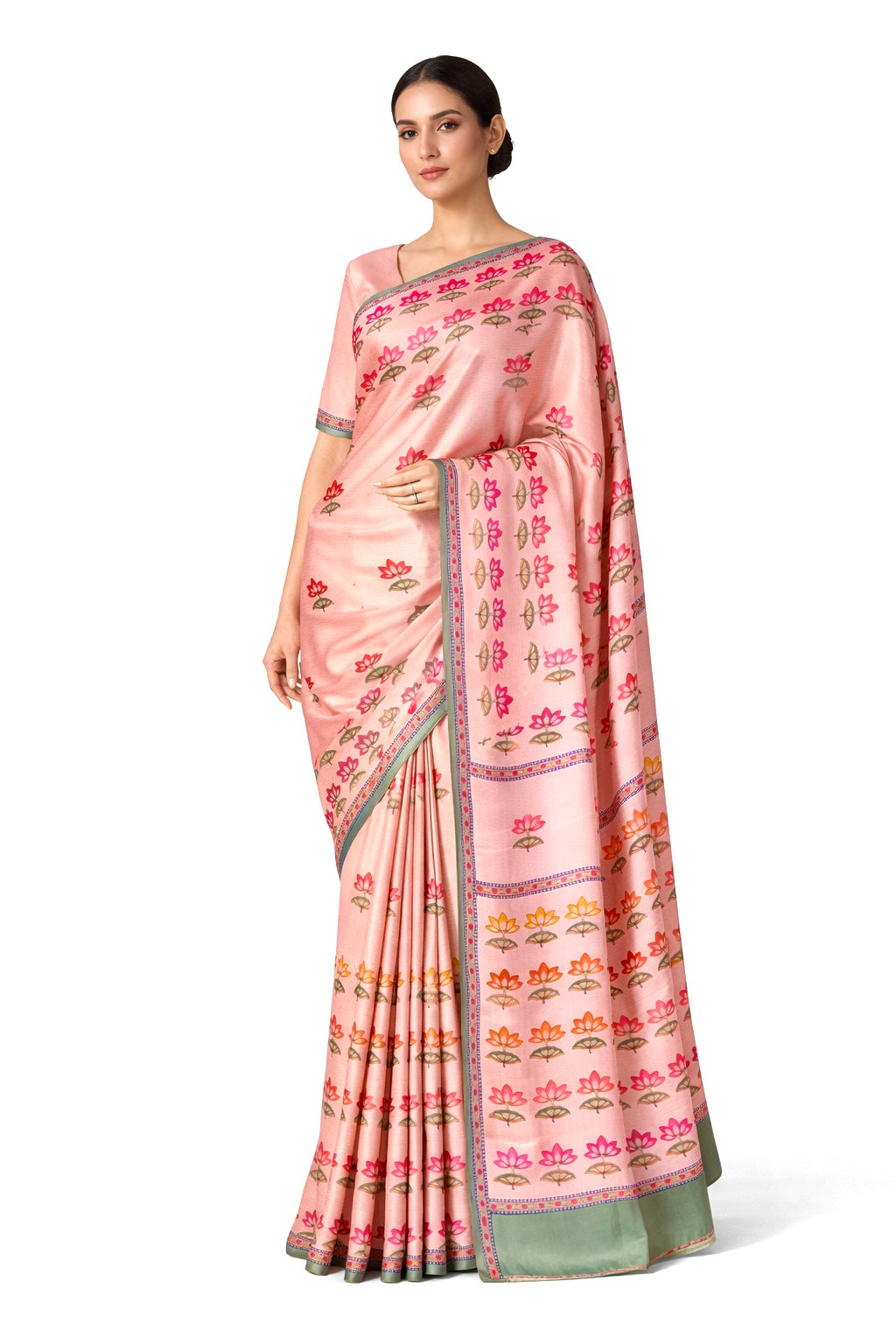 NAZAKAT SATIN SILK SARI
