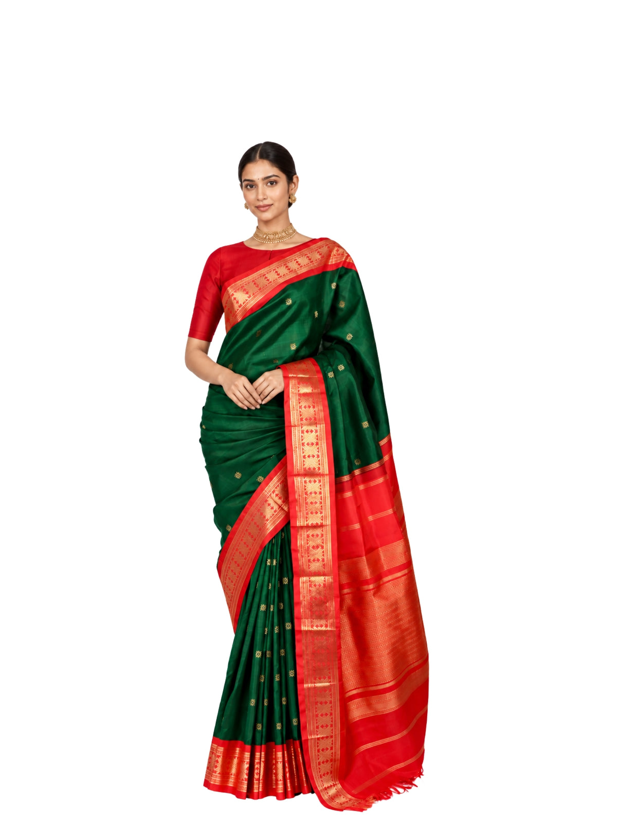 Parvai Real Zari Korvai Silk Sari - Special Commissions