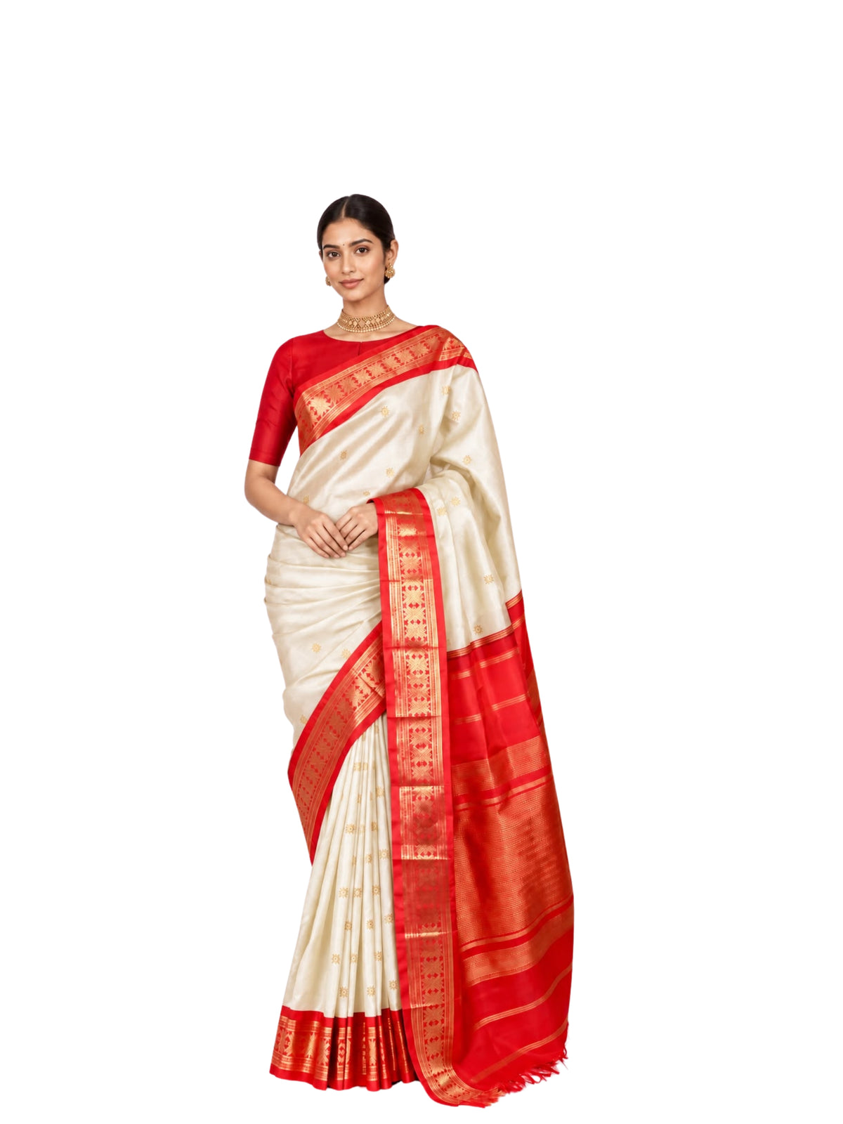 Parvai Real Zari Korvai Silk Sari - Special Commissions