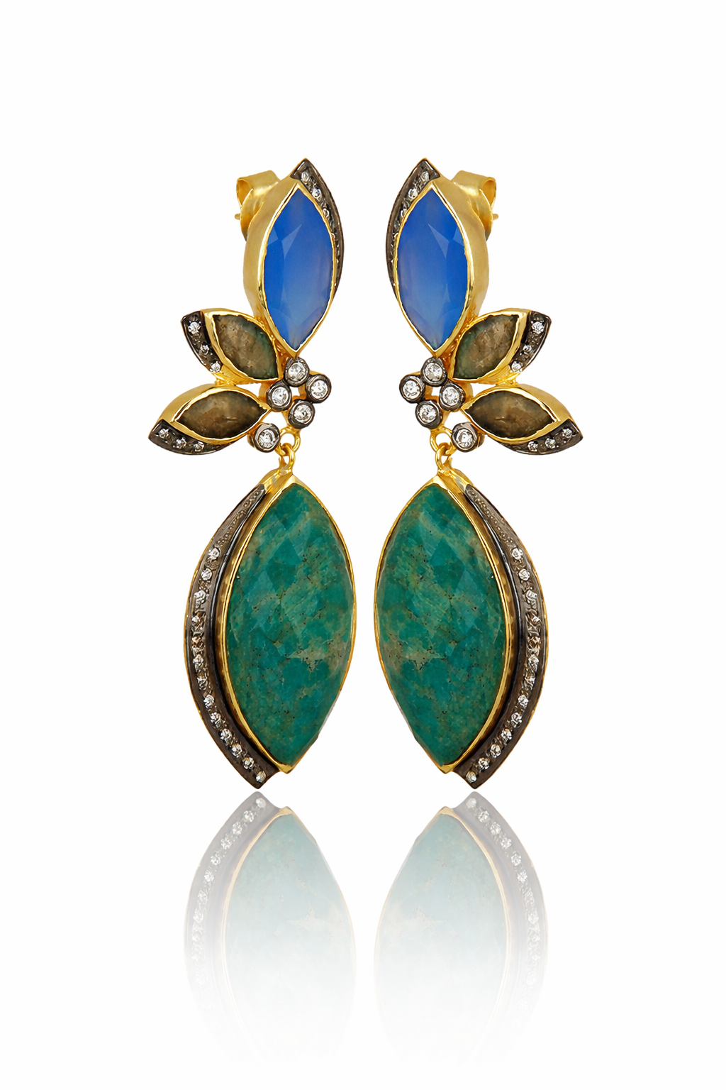 Earrings : Emerald Tide Amazonite Earrings