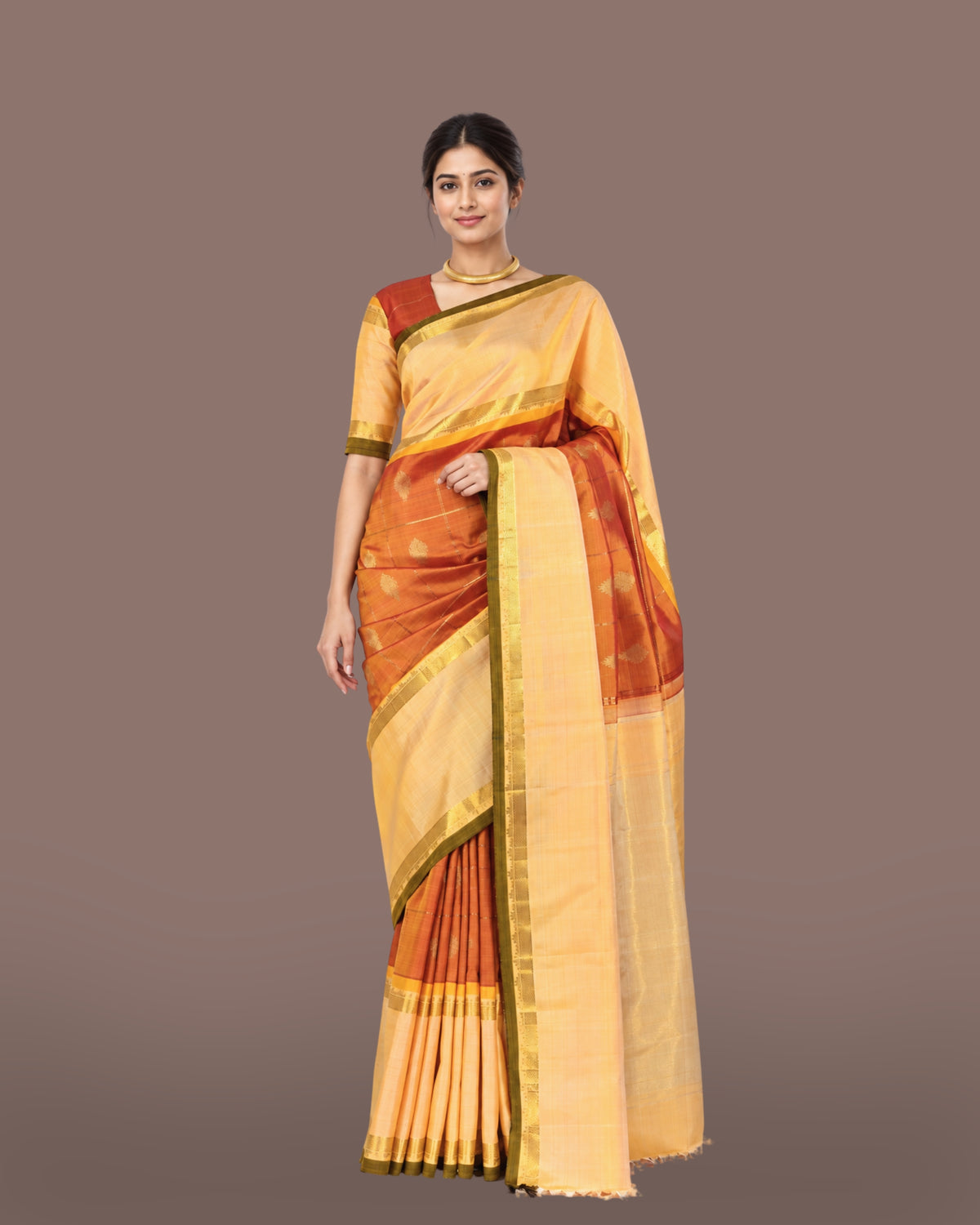 Parvai Kanchipuram Silk Sari : Shringa