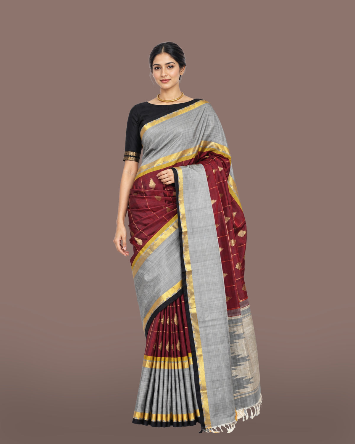 Parvai Kanchipuram Silk Sari : Shringa