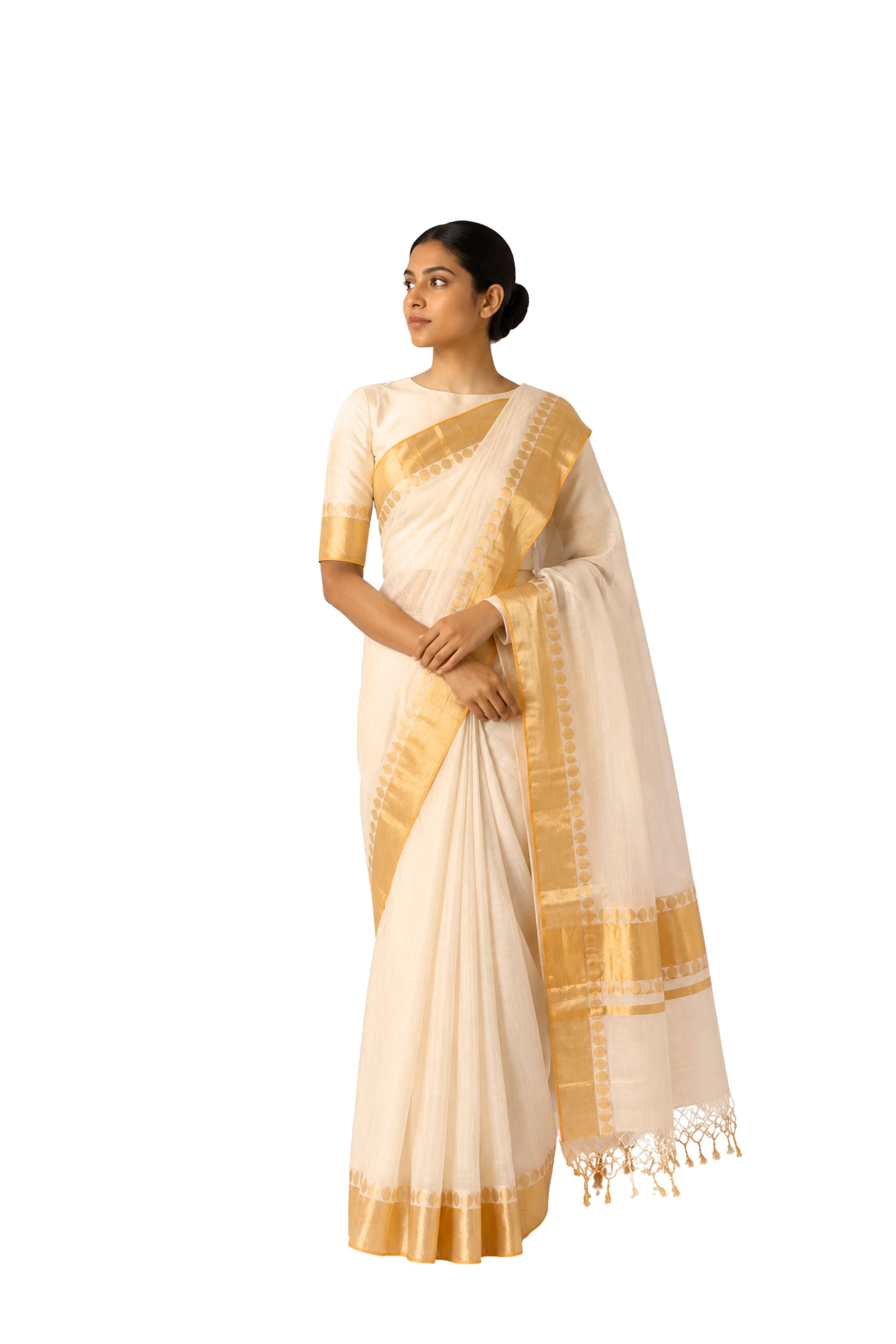 Parvai Kerala Cotton Sari : Aswathi