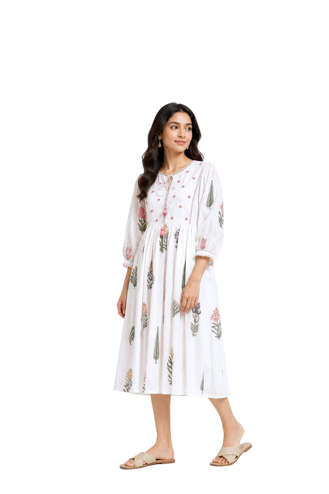 Parvai Block Printed Dress