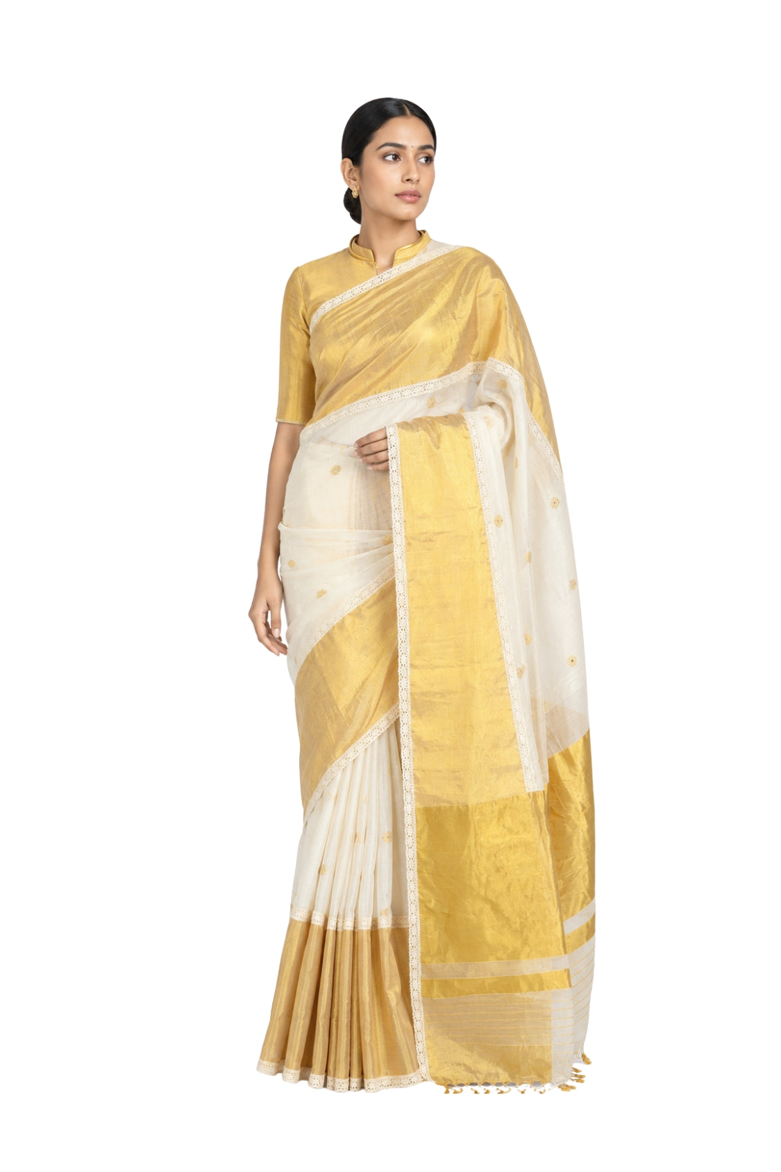 Parvai Kerala Cotton Sari : Aswathi