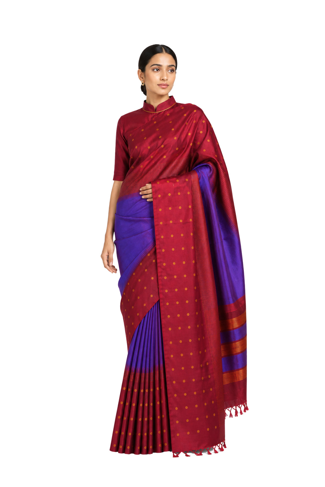 Parvai Kanchipuram Korvai Silk Sari: ShashiKala
