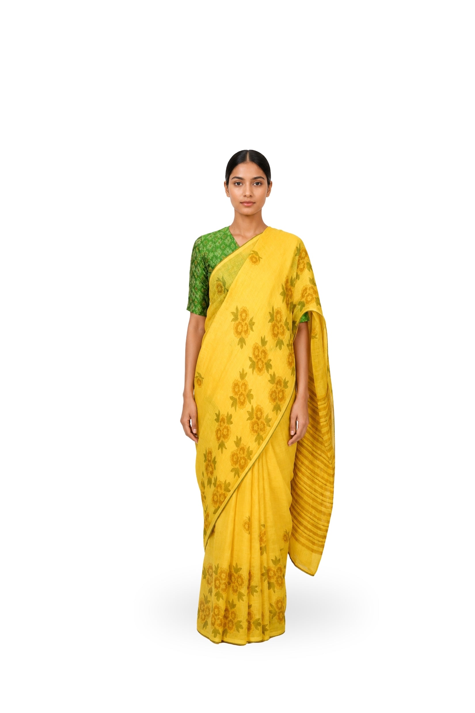 Linen Sari : Raag