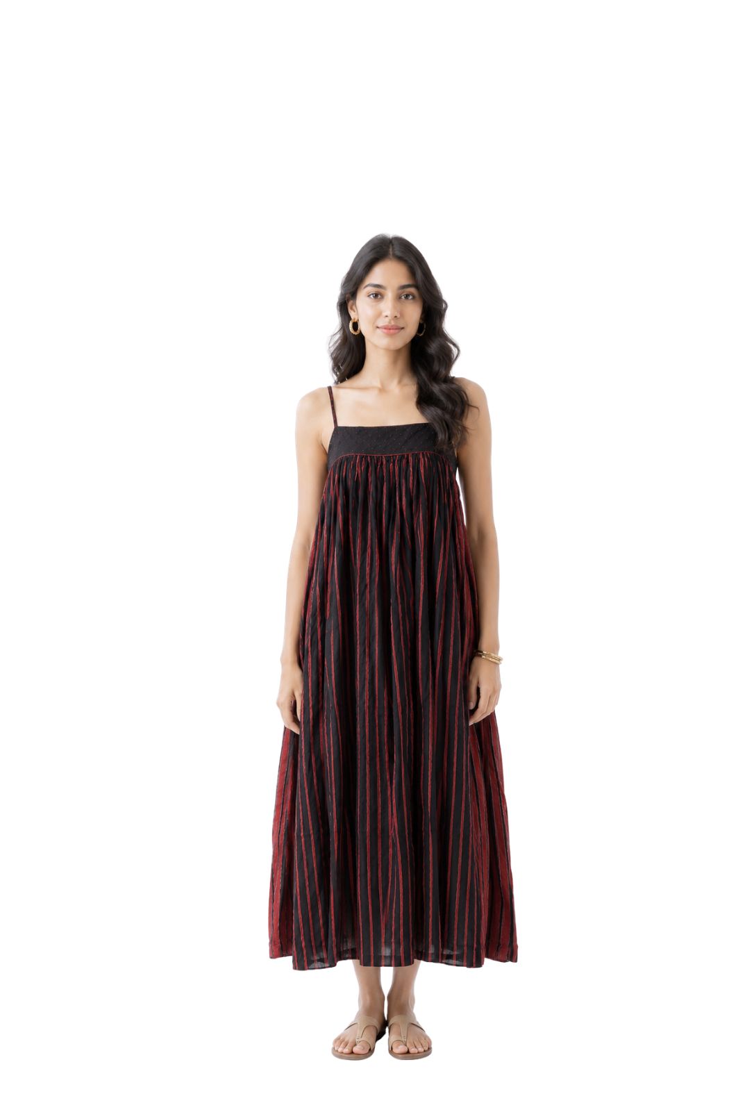 Parvai Block Printed Strap Dress