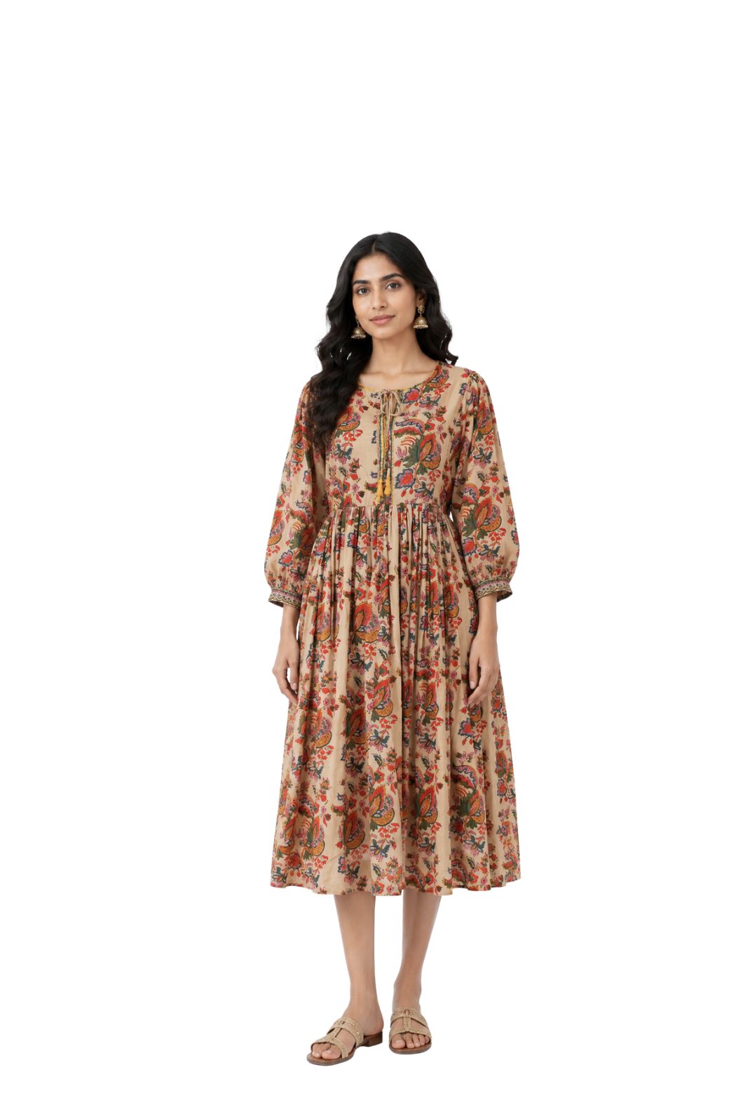 Parvai Block Printed Dress