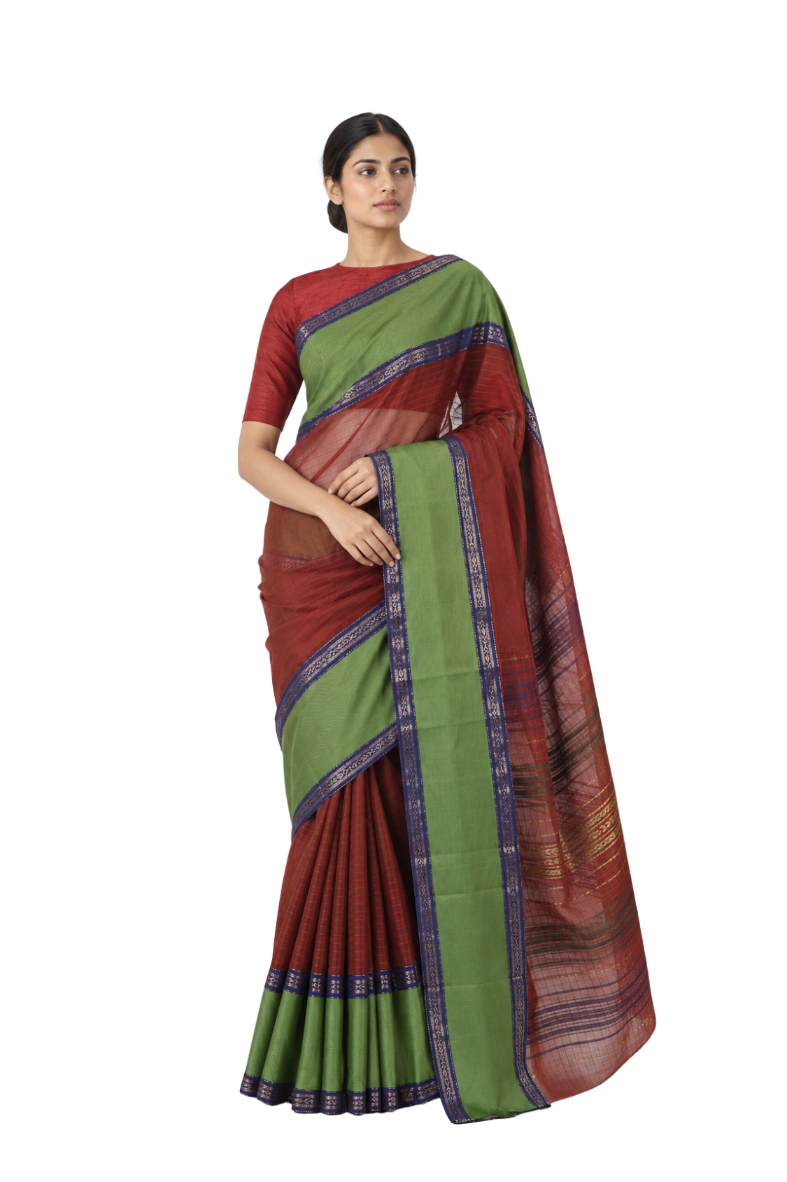 Parvai Silk Cotton Sari : Rajeshwari