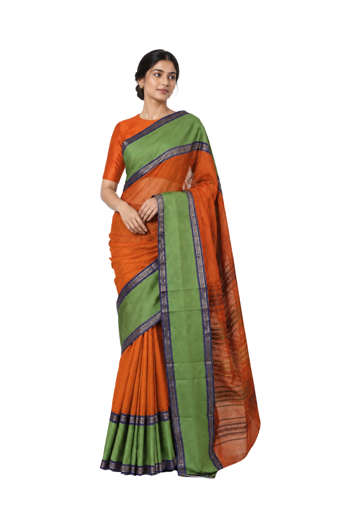 Parvai Silk Cotton Sari : Rajeshwari