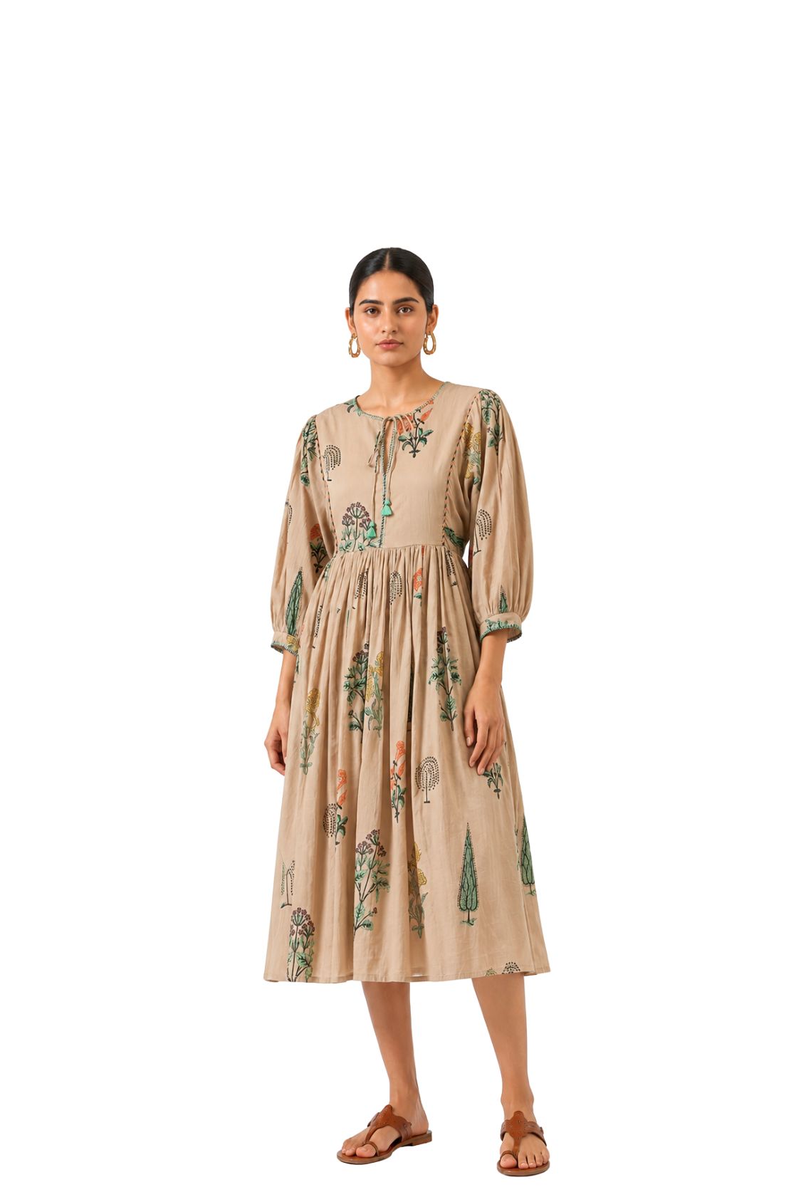 Parvai Block Printed Dress