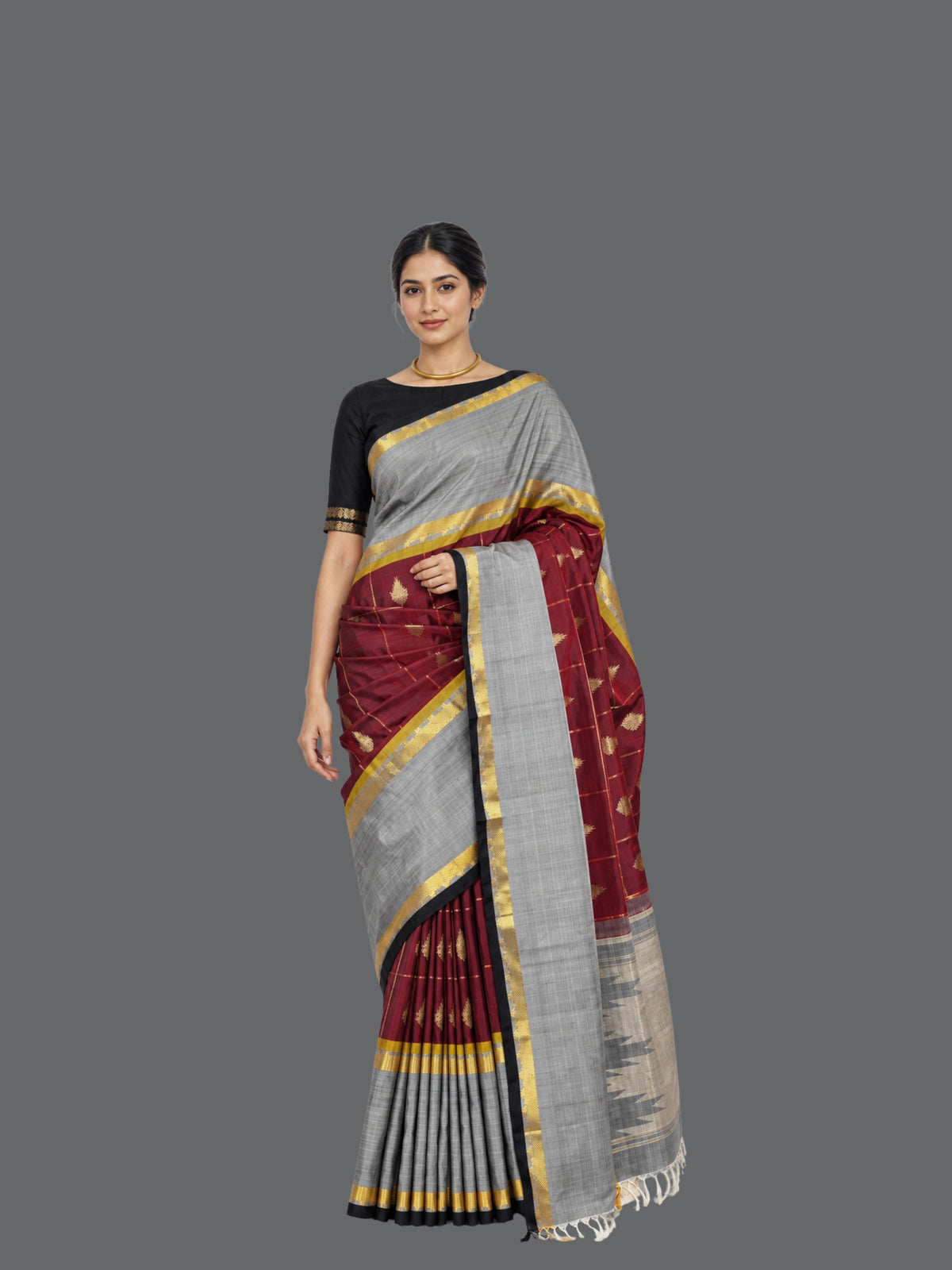 Parvai Kanchipuram Silk Sari : Shringa