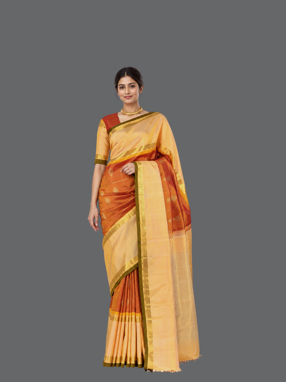 Parvai Kanchipuram Silk Sari : Shringa