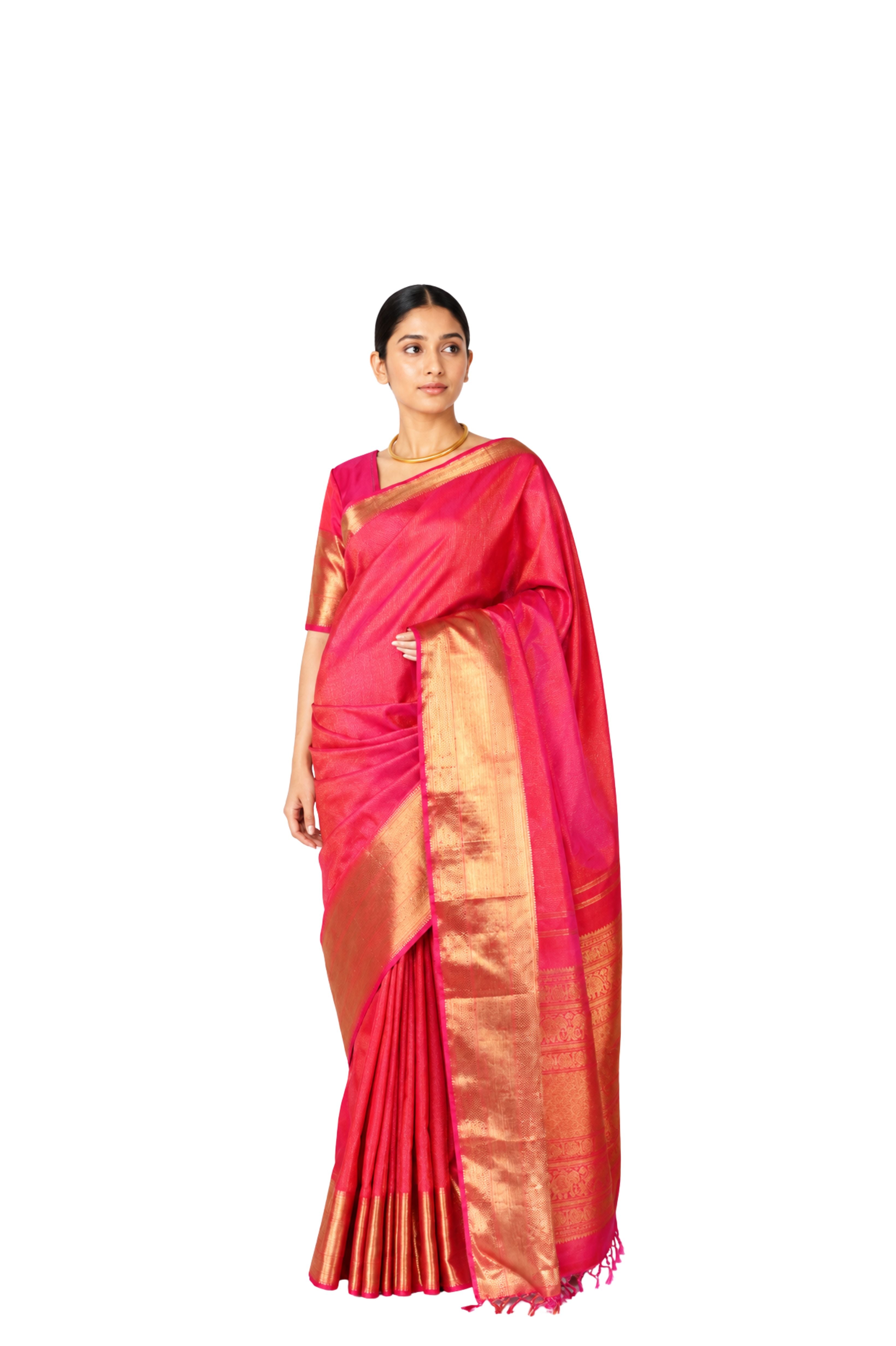 Parvai Handwoven Brocade Sari