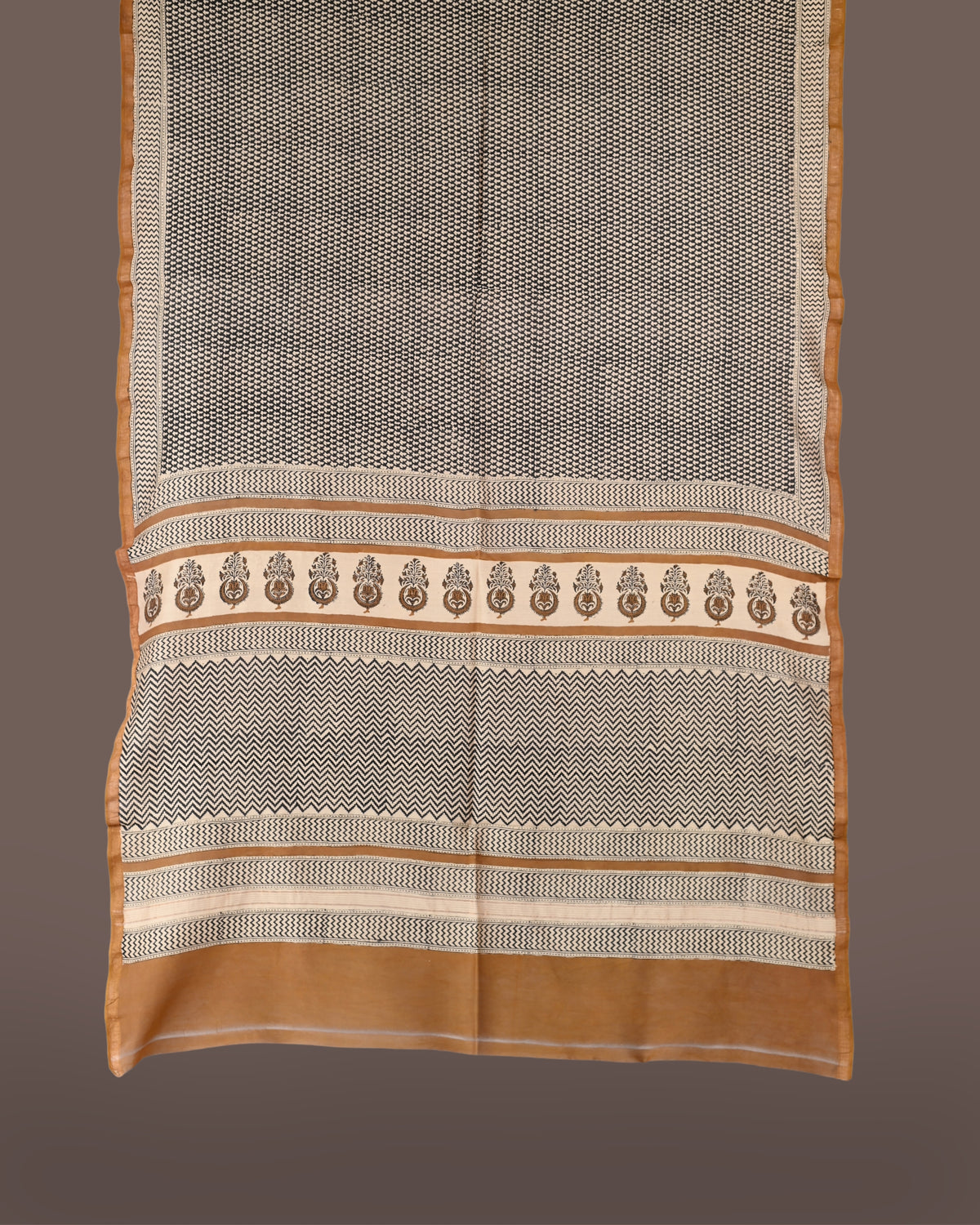 Parvai Bagru Silk Cotton Sari