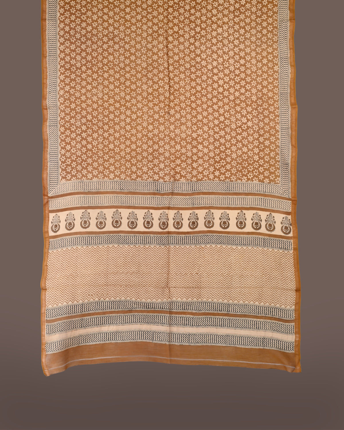 Parvai Bagru Silk Cotton Sari