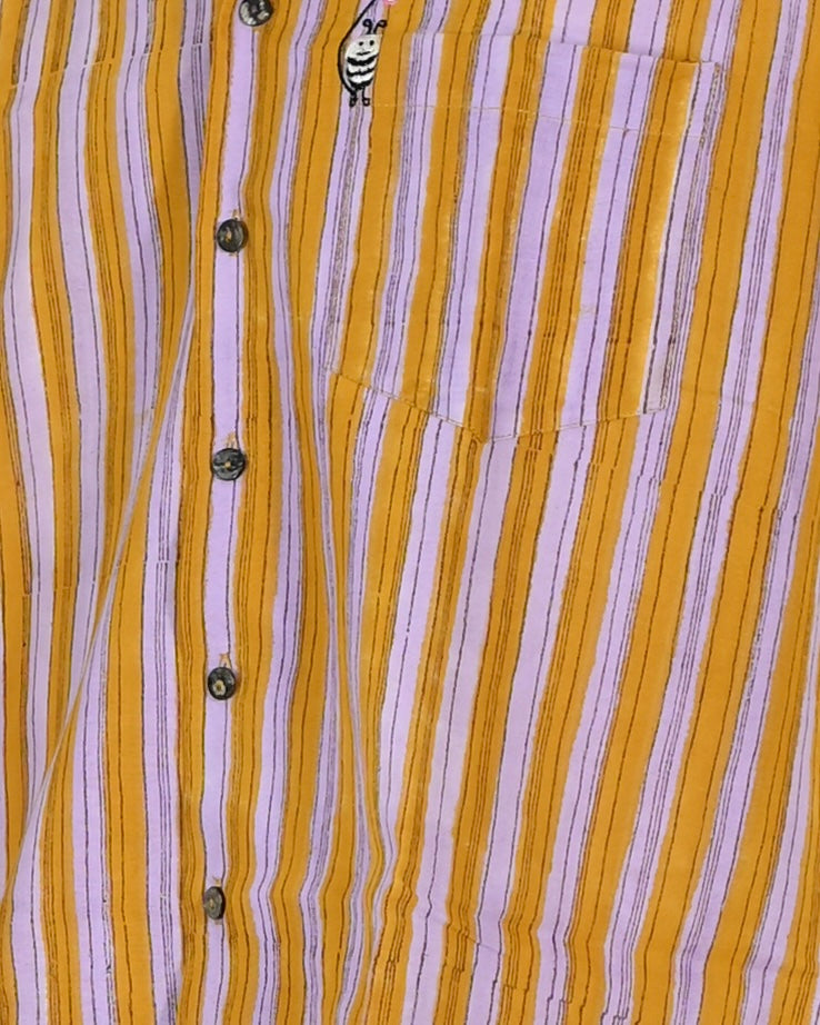 Parvai Printed Cotton Mens Shirt : Bee & Bloom