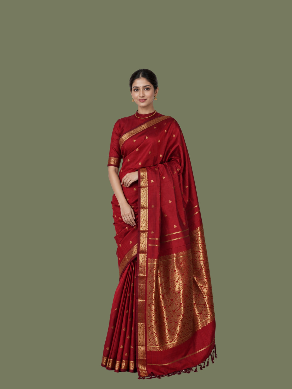 Parvai Real Zari Silk Sari - Special Commissions