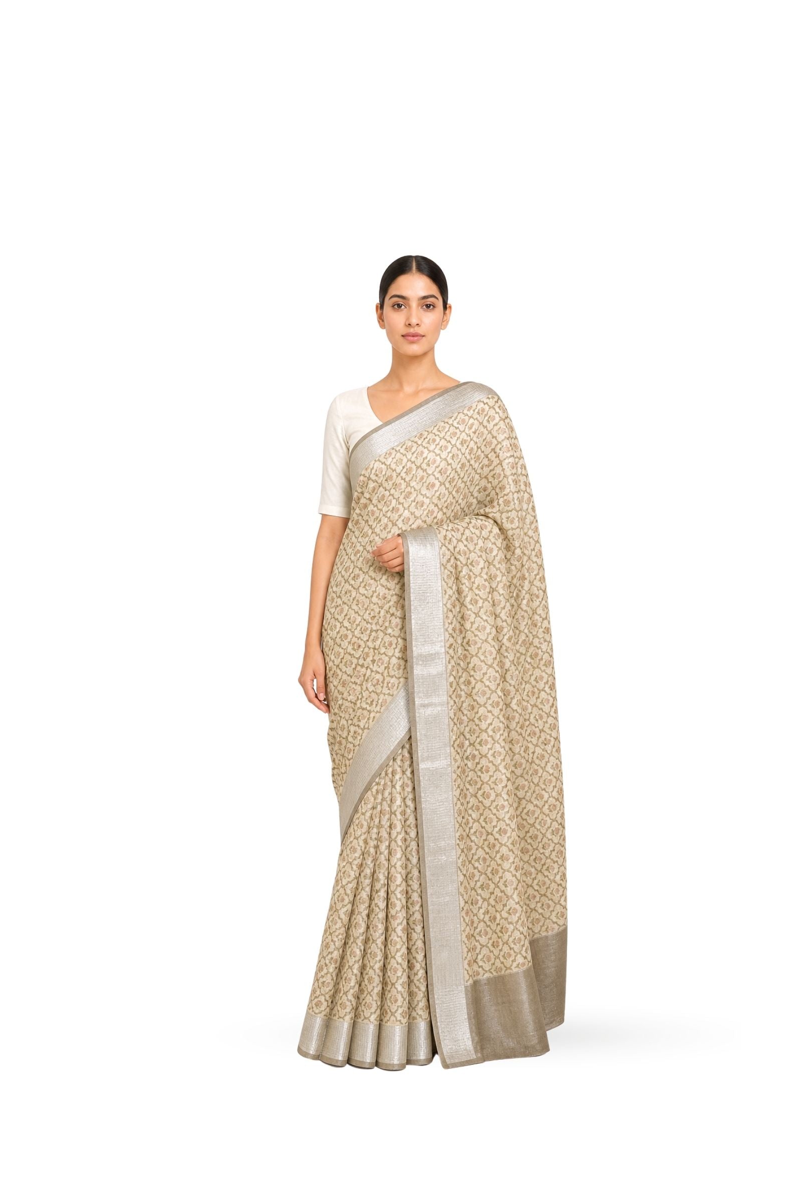 Linen Sari : Raag