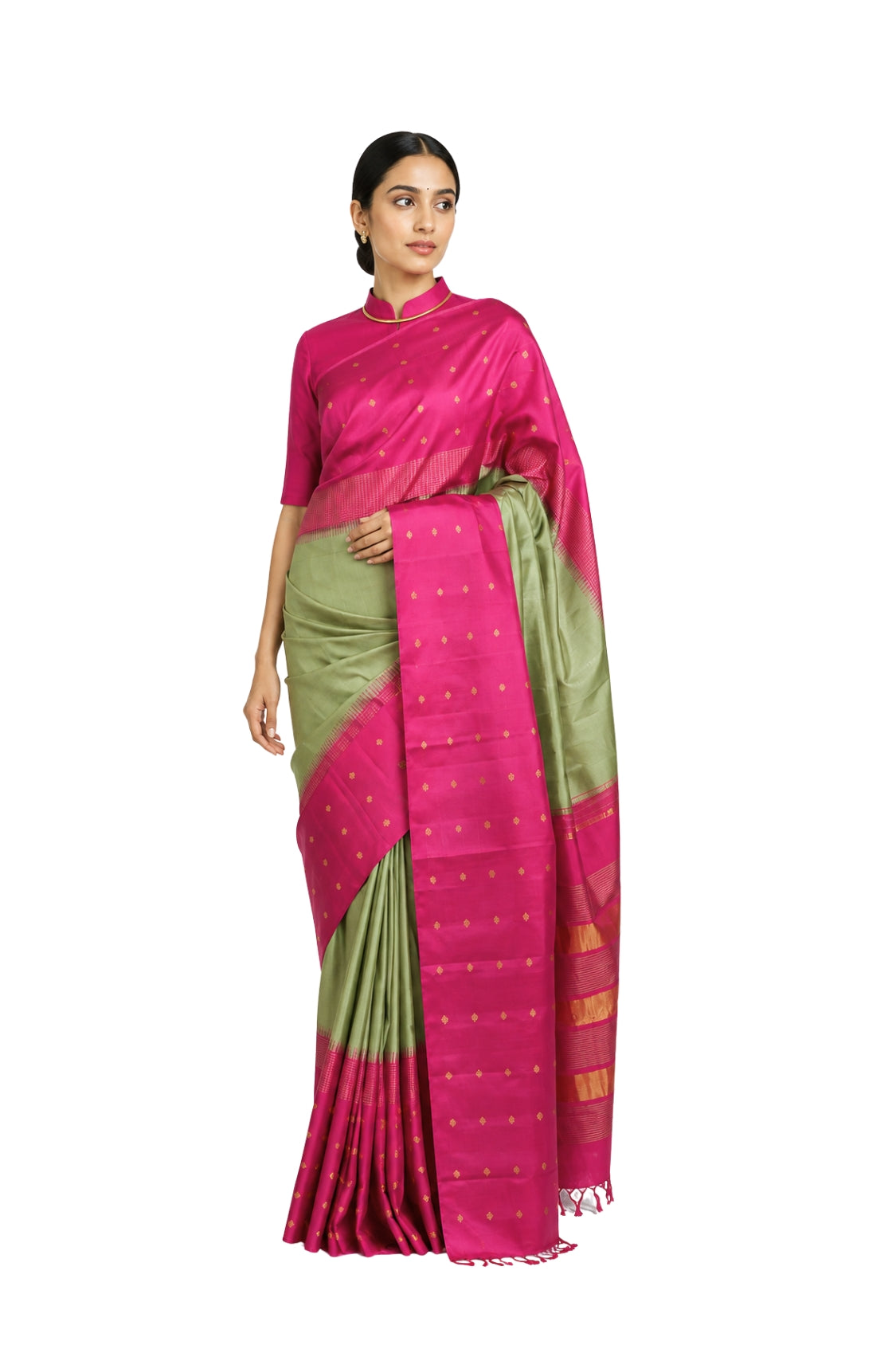 Parvai Handwoven Kanchipuram Silk Sari