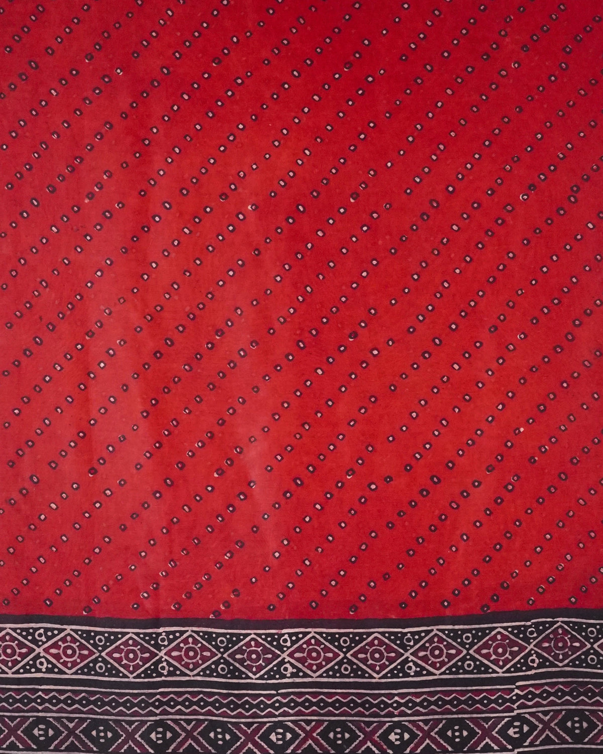 Parvai Classic Bagru Hand Block Printed Silk Cotton Sari
