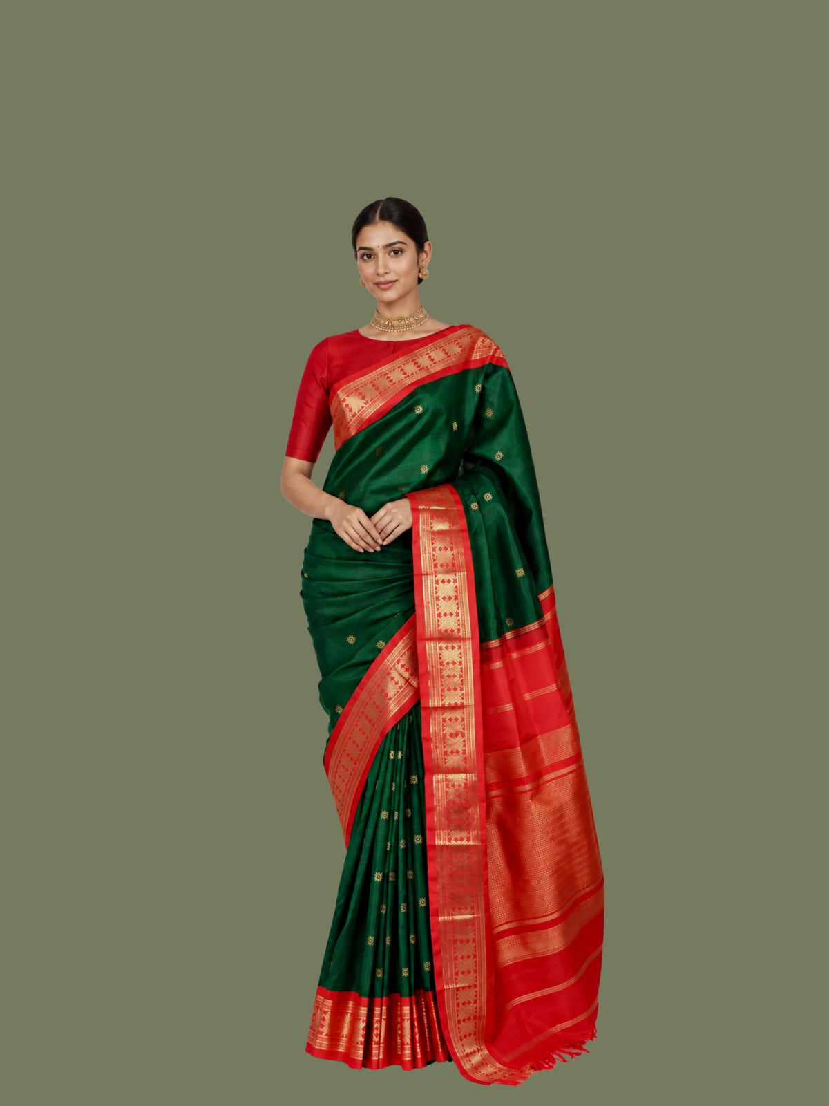 Parvai Real Zari Korvai Silk Sari - Special Commissions