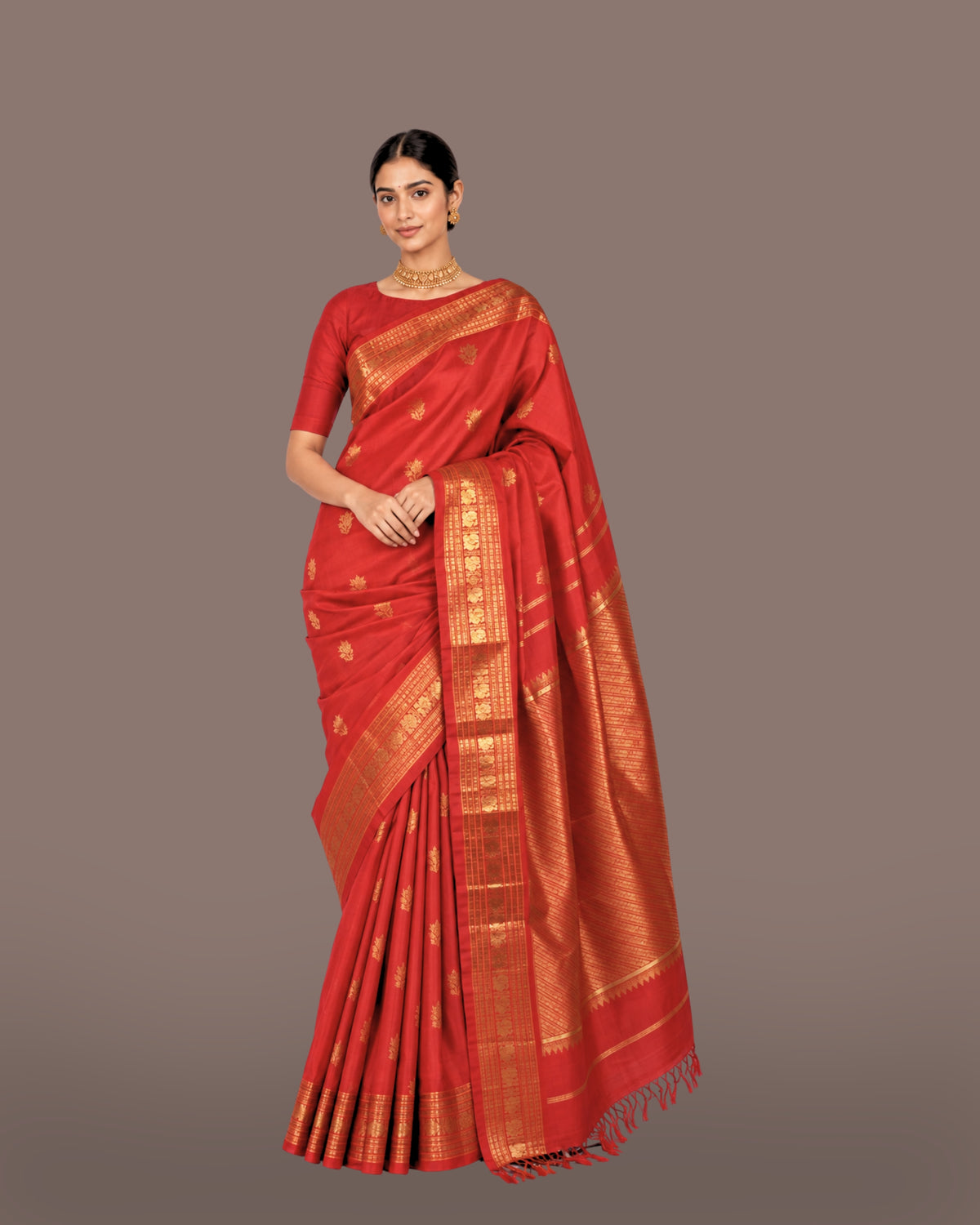 Parvai Real Zari Silk Sari - Special Commissions