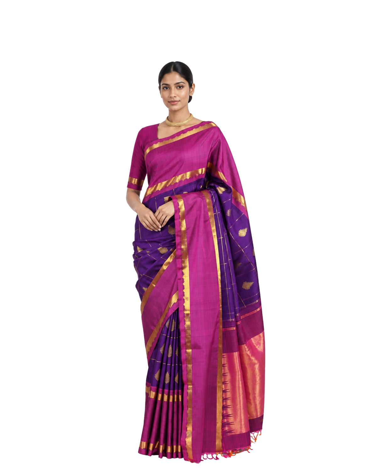 Parvai Kanchipuram Silk Sari : Shringa
