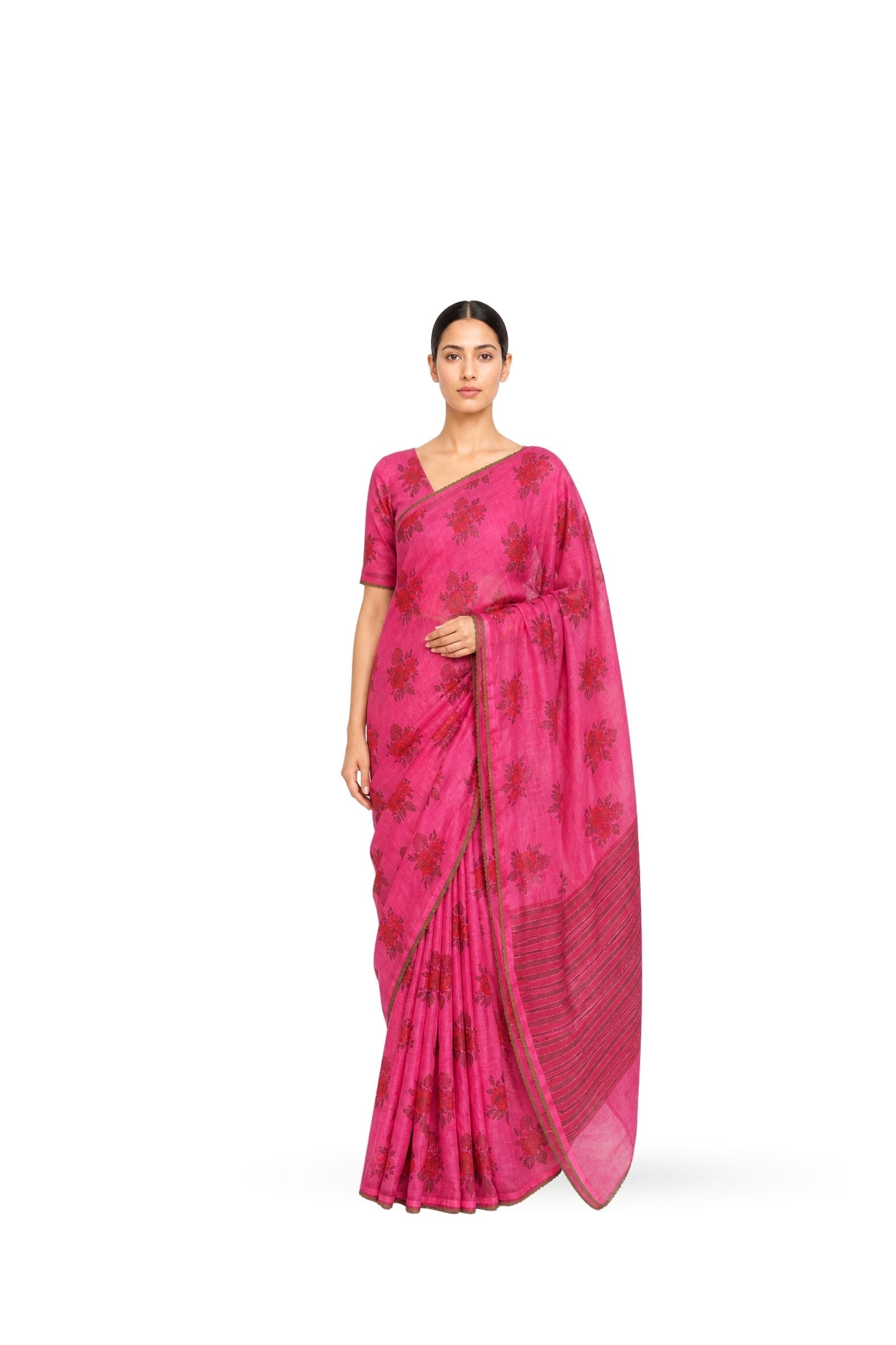 Linen Sari : Raag