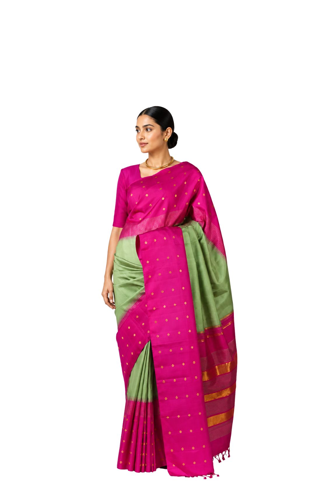 Parvai Handwoven Kanchipuram Silk Sari