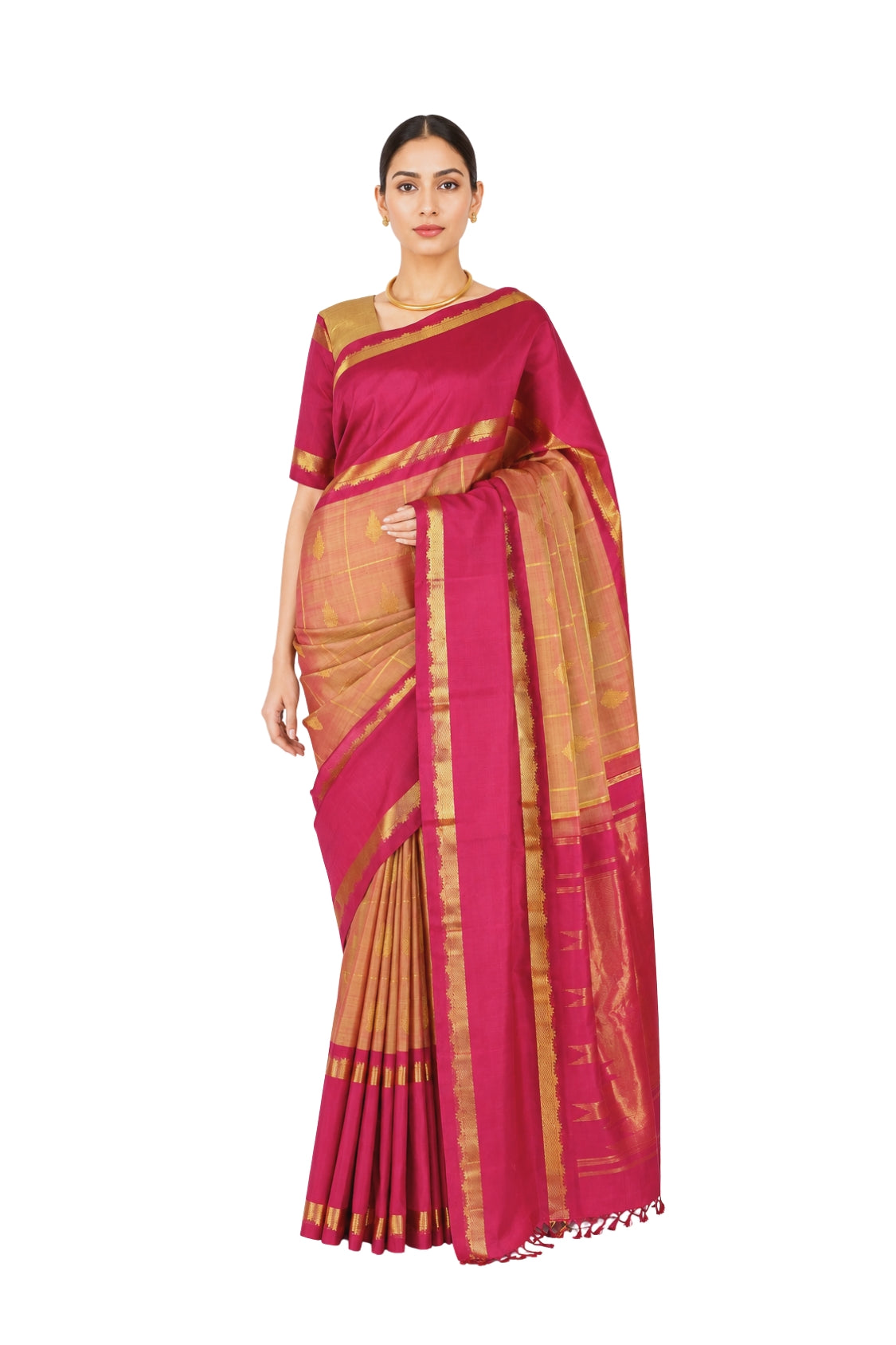 Parvai Kanchipuram Silk Sari : Shringa