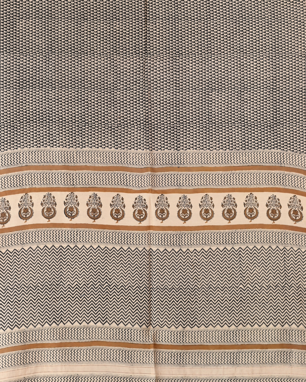 Parvai Bagru Silk Cotton Sari