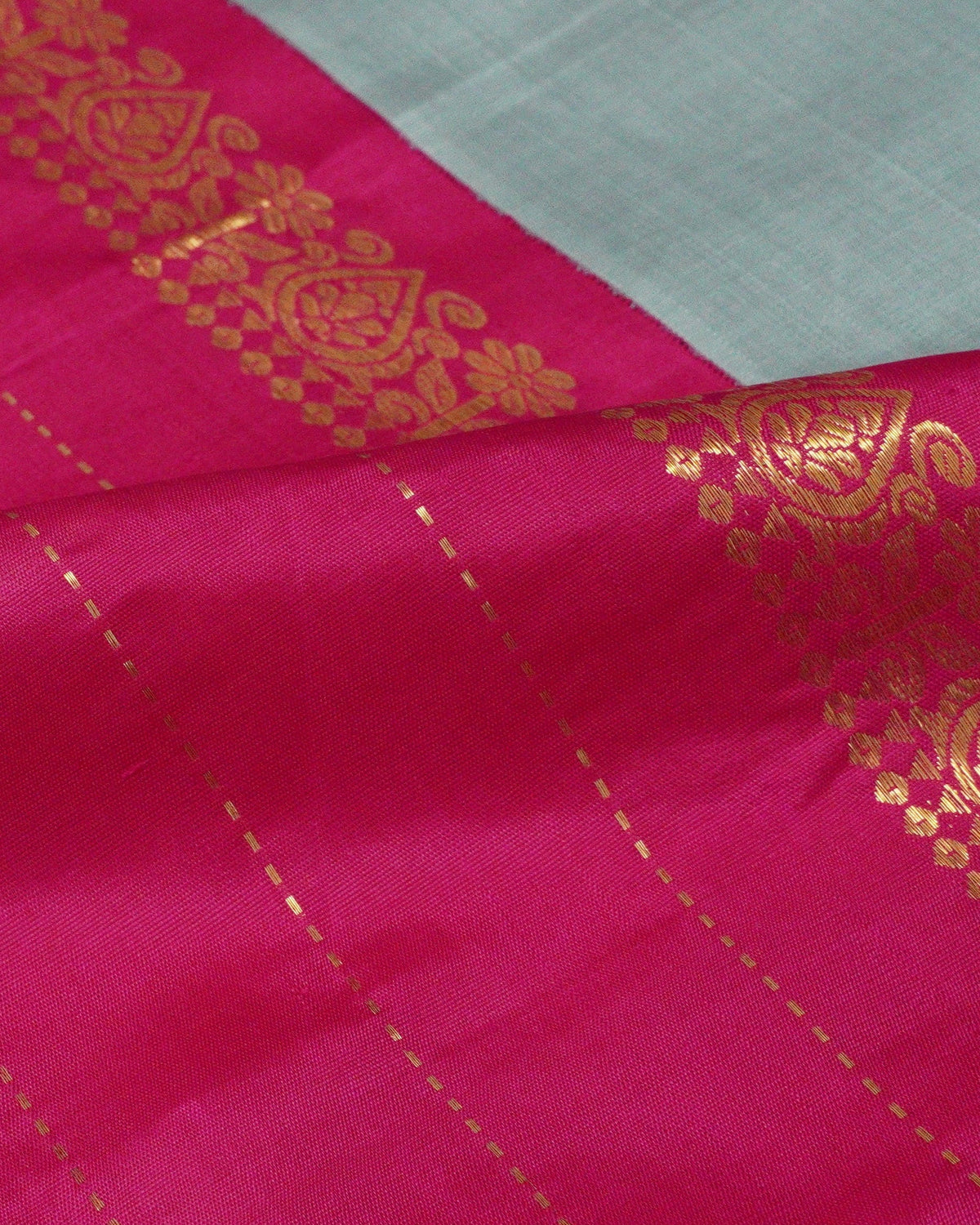 Parvai Kanchipuram Korvai Silk Sari : Kalika