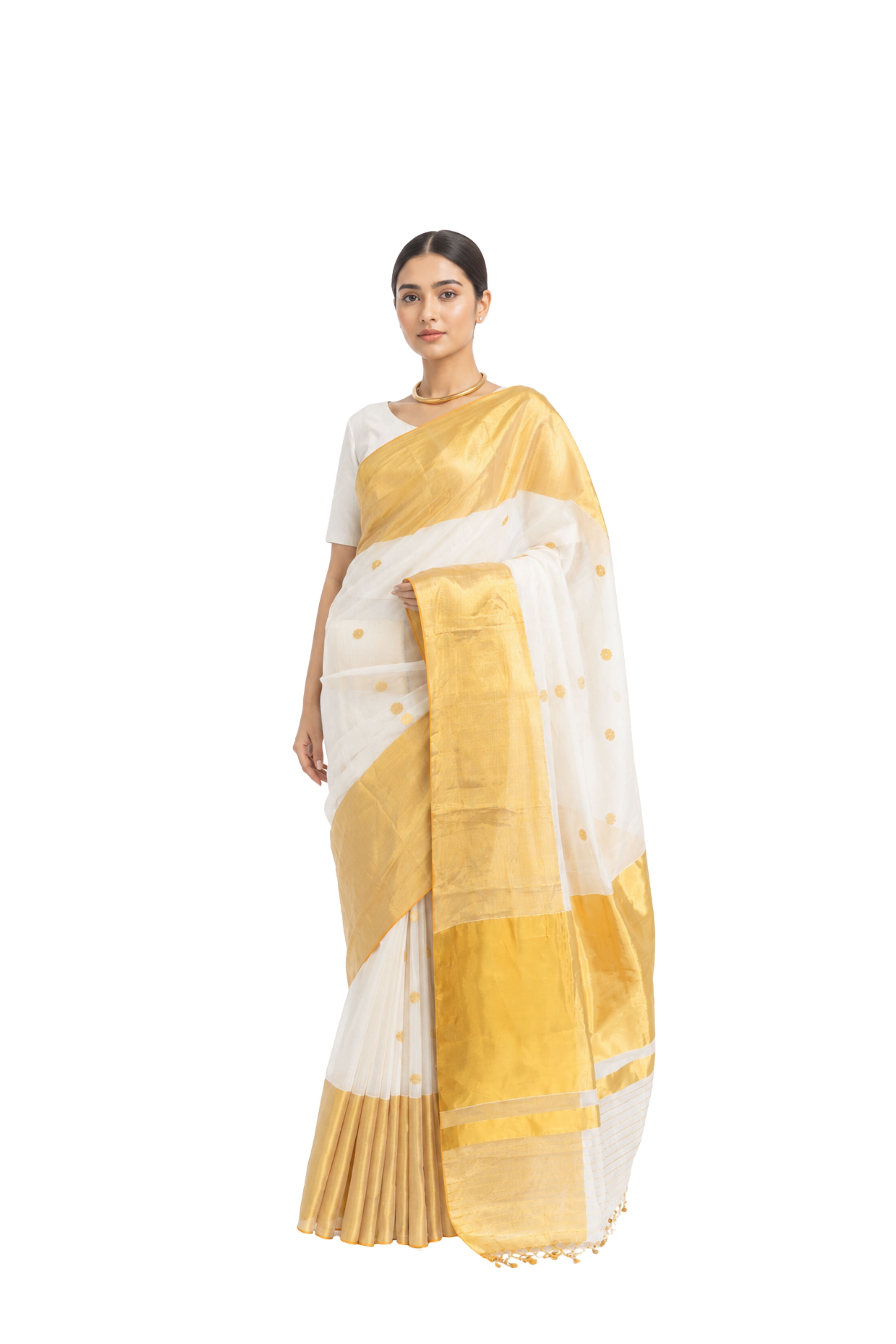Parvai Kerala Cotton Sari : Aswathi