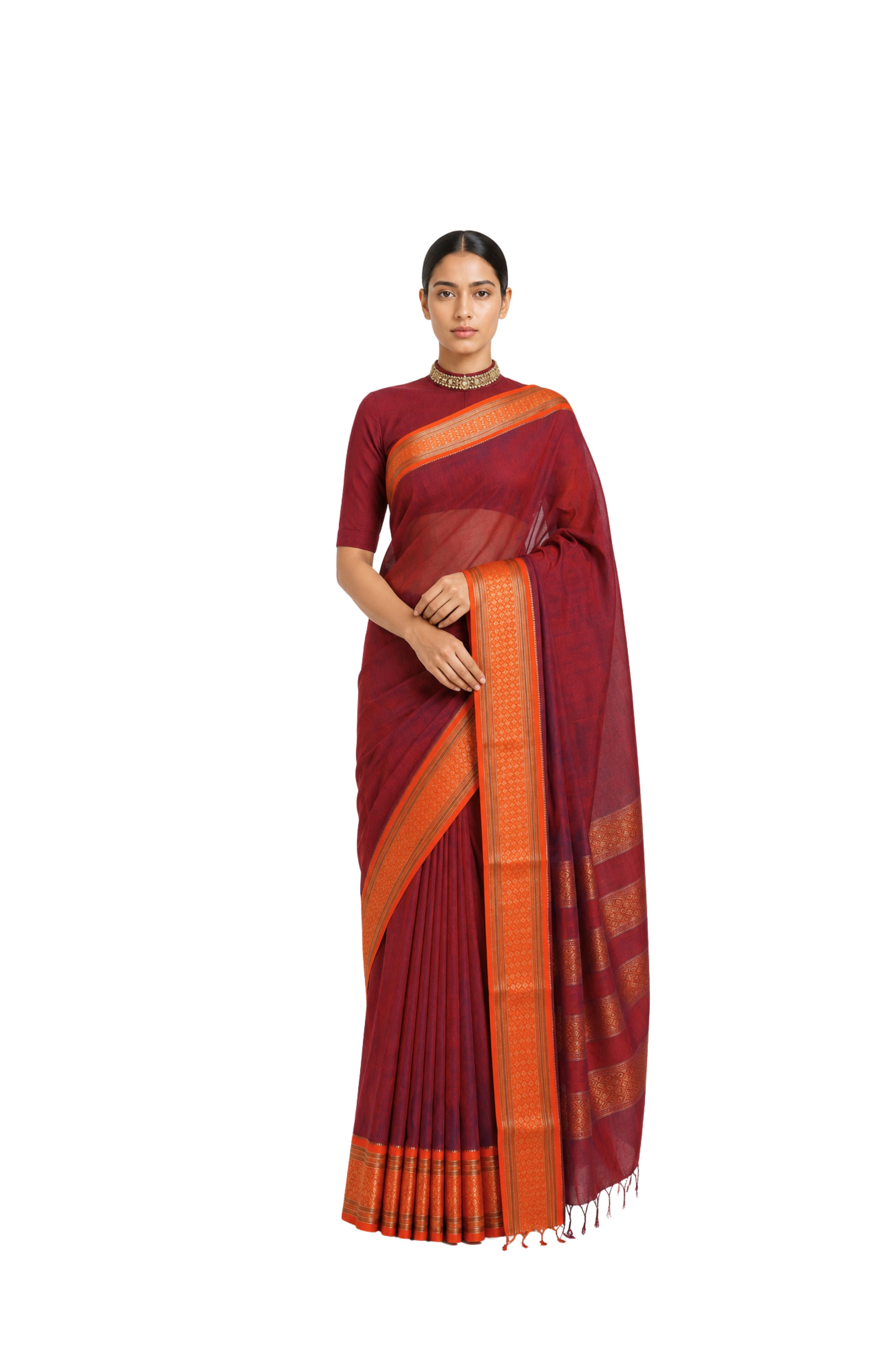 Parvai Maheshwari Cotton Sari